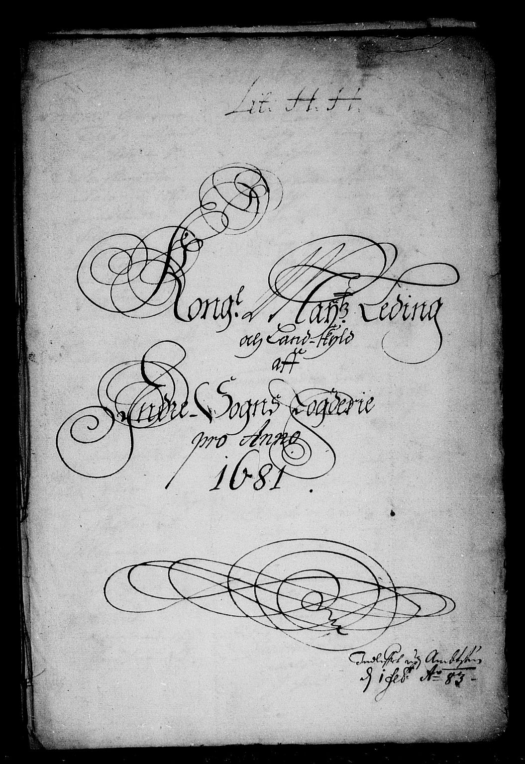 Rentekammeret inntil 1814, Reviderte regnskaper, Stiftamtstueregnskaper, Bergen stiftamt, RA/EA-6043/R/Rc/L0061: Bergen stiftamt, 1681