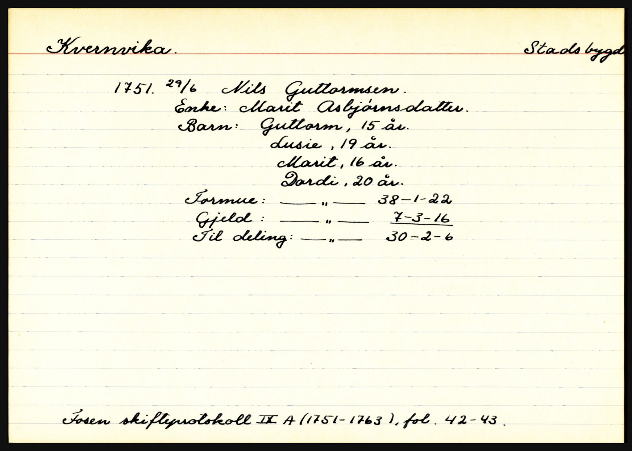 Fosen sorenskriveri, AV/SAT-A-1107/1/3, 1681-1823, s. 3549