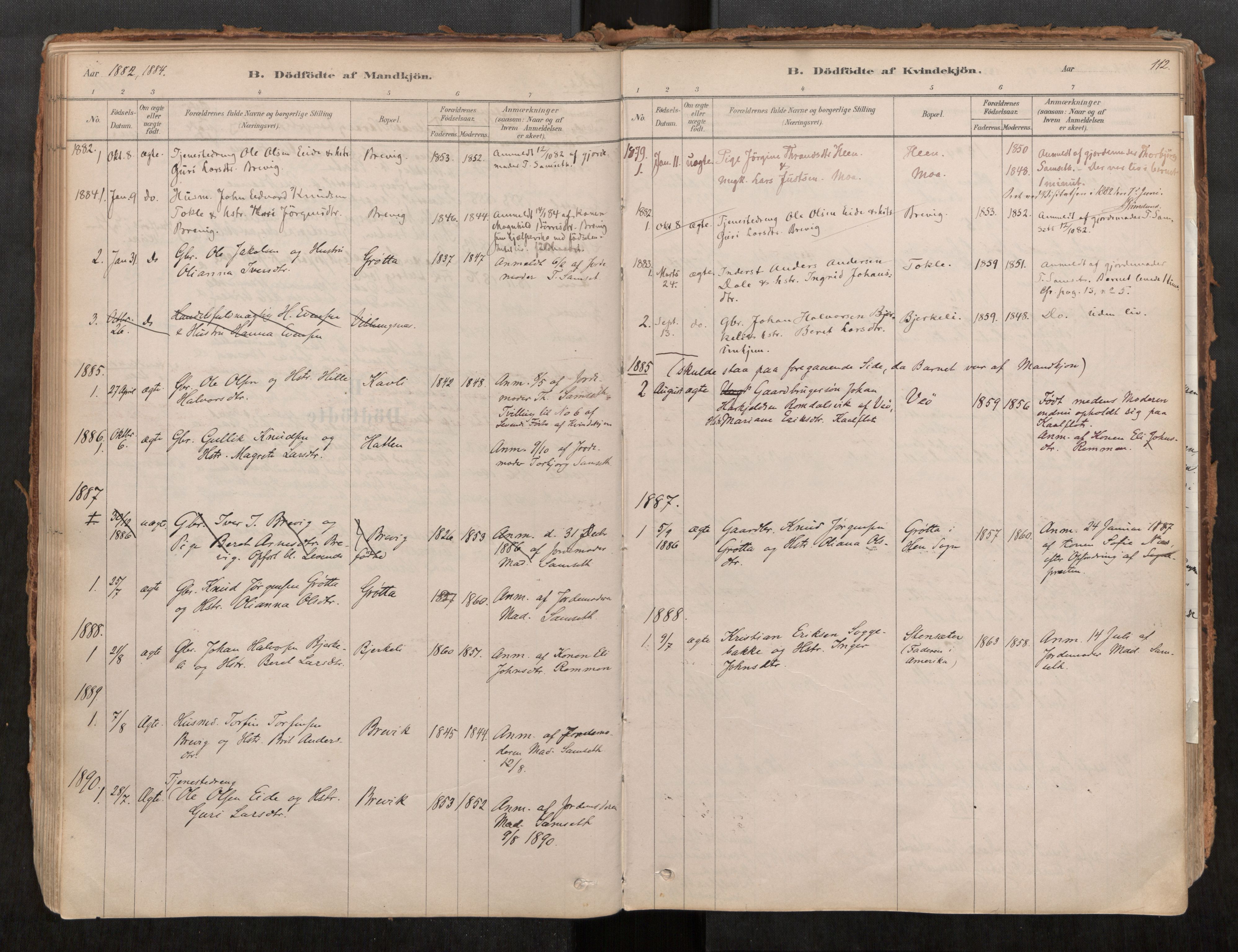 Ministerialprotokoller, klokkerbøker og fødselsregistre - Møre og Romsdal, SAT/A-1454/545/L0594: Ministerialbok nr. 545A03, 1878-1920, s. 112