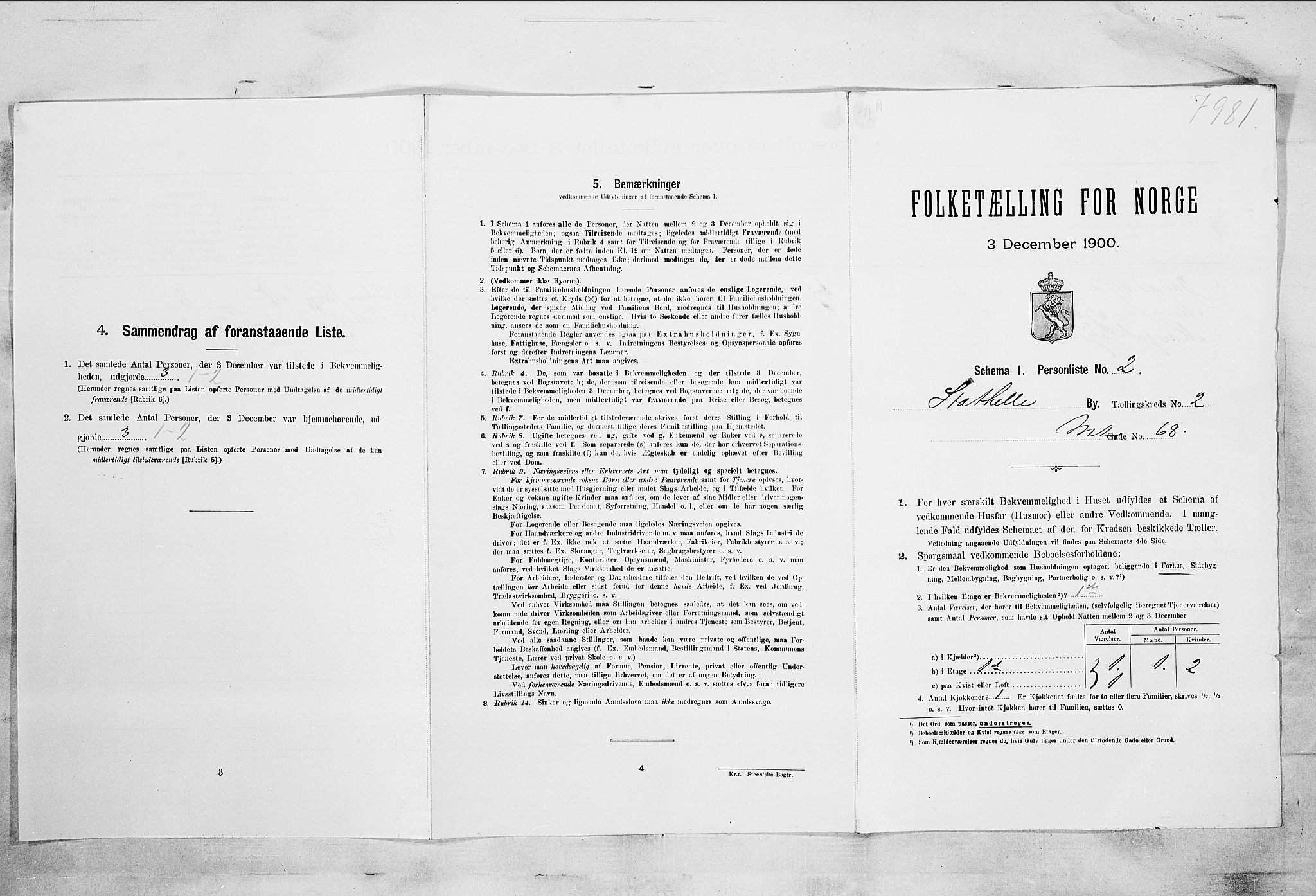 SAKO, Folketelling 1900 for 0803 Stathelle ladested, 1900, s. 316