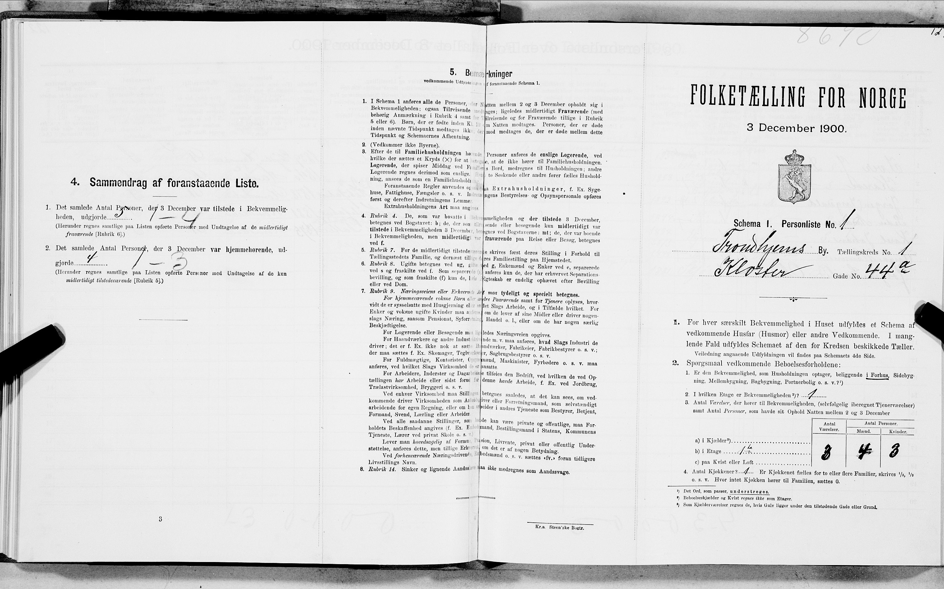 SAT, Folketelling 1900 for 1601 Trondheim kjøpstad, 1900, s. 295