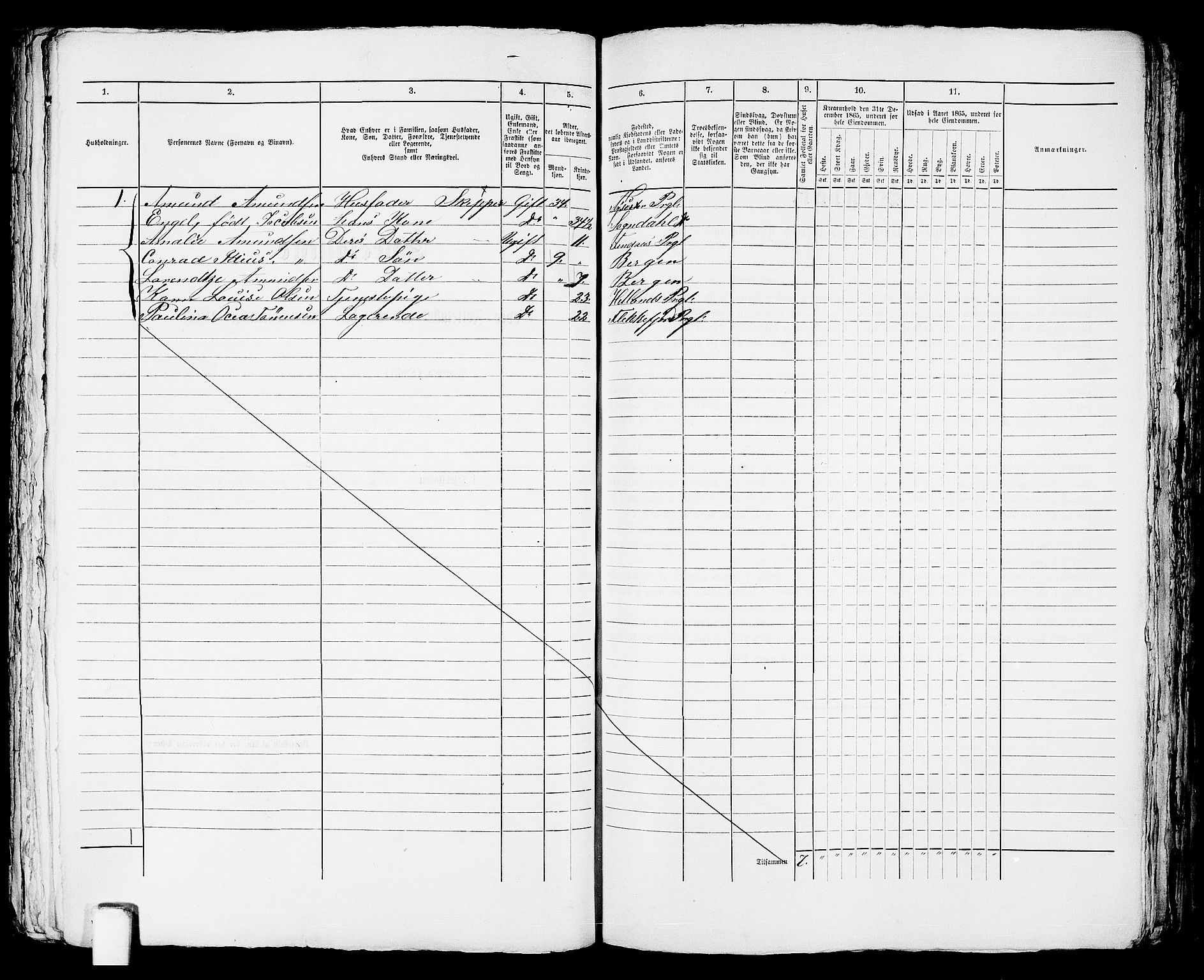 RA, Folketelling 1865 for 1106B Torvastad prestegjeld, Haugesund ladested, 1865, s. 338
