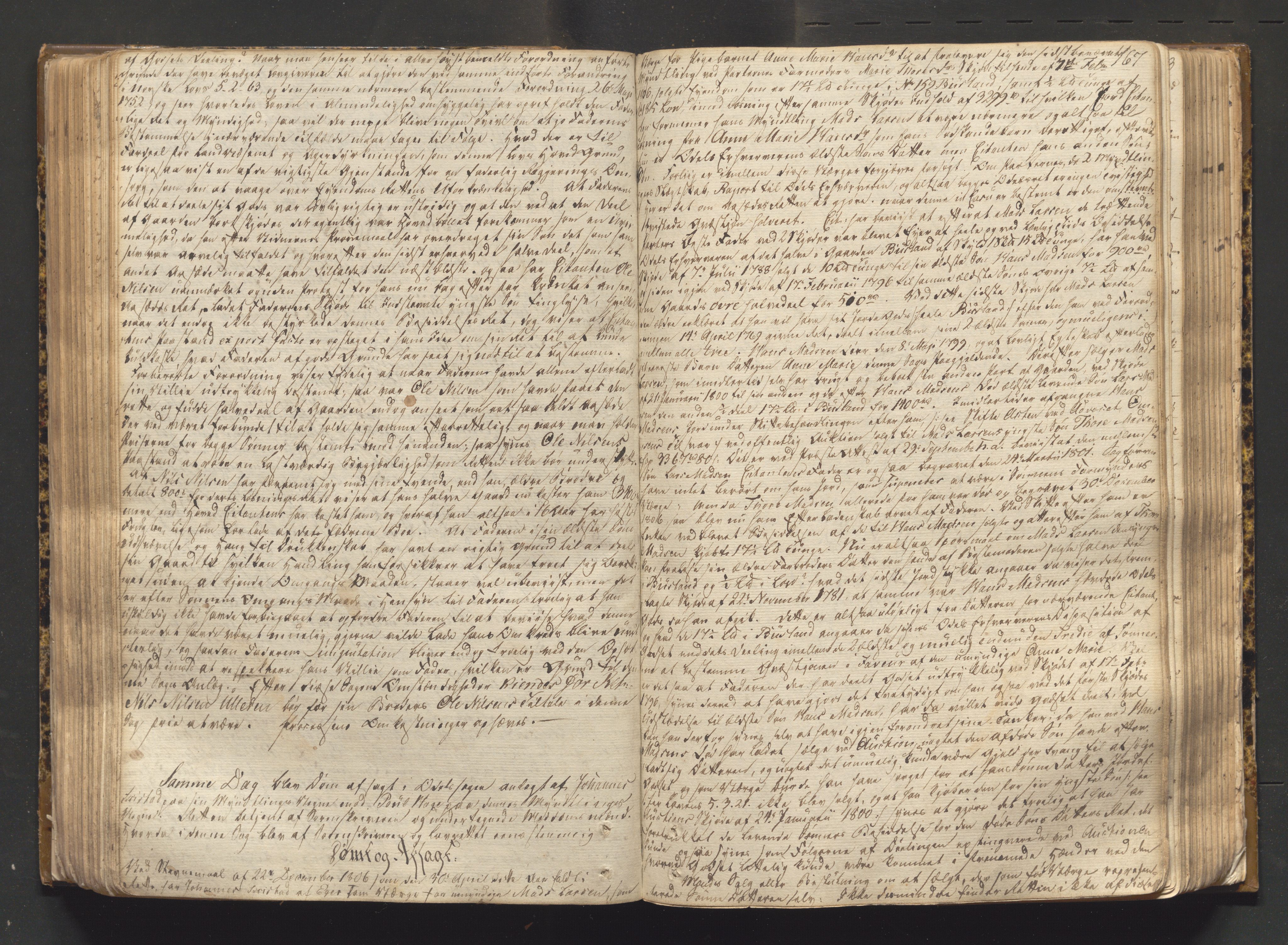 Eiker, Modum og Sigdal sorenskriveri, AV/SAKO-A-123/F/Fa/Fab/L0014: Tingbok, 1804-1810, s. 166b-167a