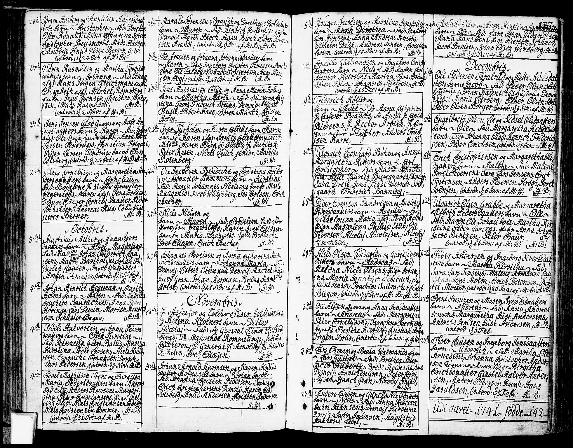 Oslo domkirke Kirkebøker, SAO/A-10752/F/Fa/L0003: Ministerialbok nr. 3, 1731-1743, s. 122