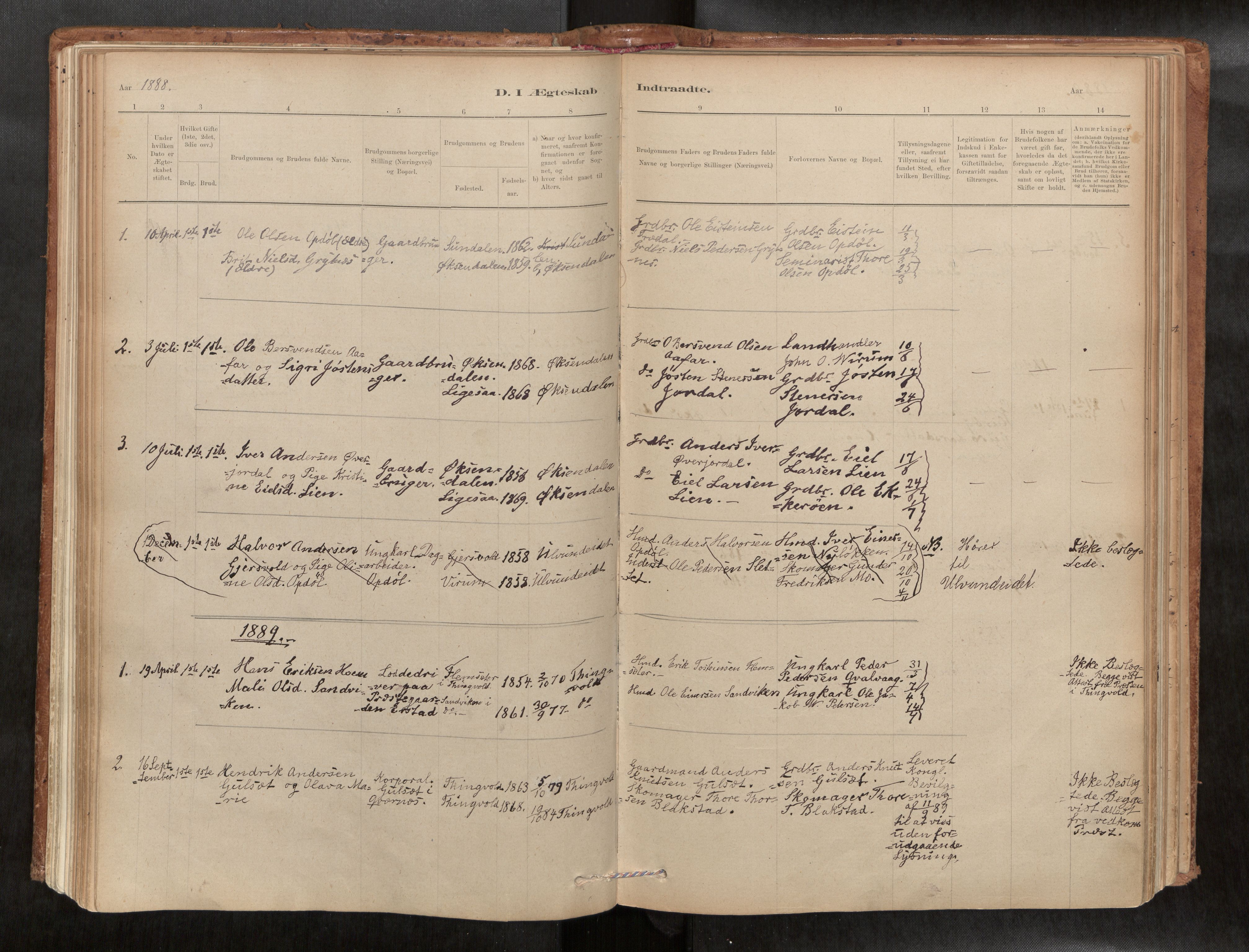 Ministerialprotokoller, klokkerbøker og fødselsregistre - Møre og Romsdal, AV/SAT-A-1454/588/L1006: Ministerialbok nr. 588A03, 1886-1912