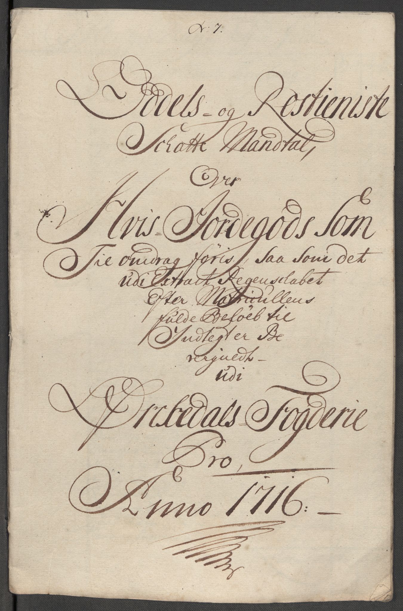 Rentekammeret inntil 1814, Reviderte regnskaper, Fogderegnskap, RA/EA-4092/R60/L3968: Fogderegnskap Orkdal og Gauldal, 1716, s. 119