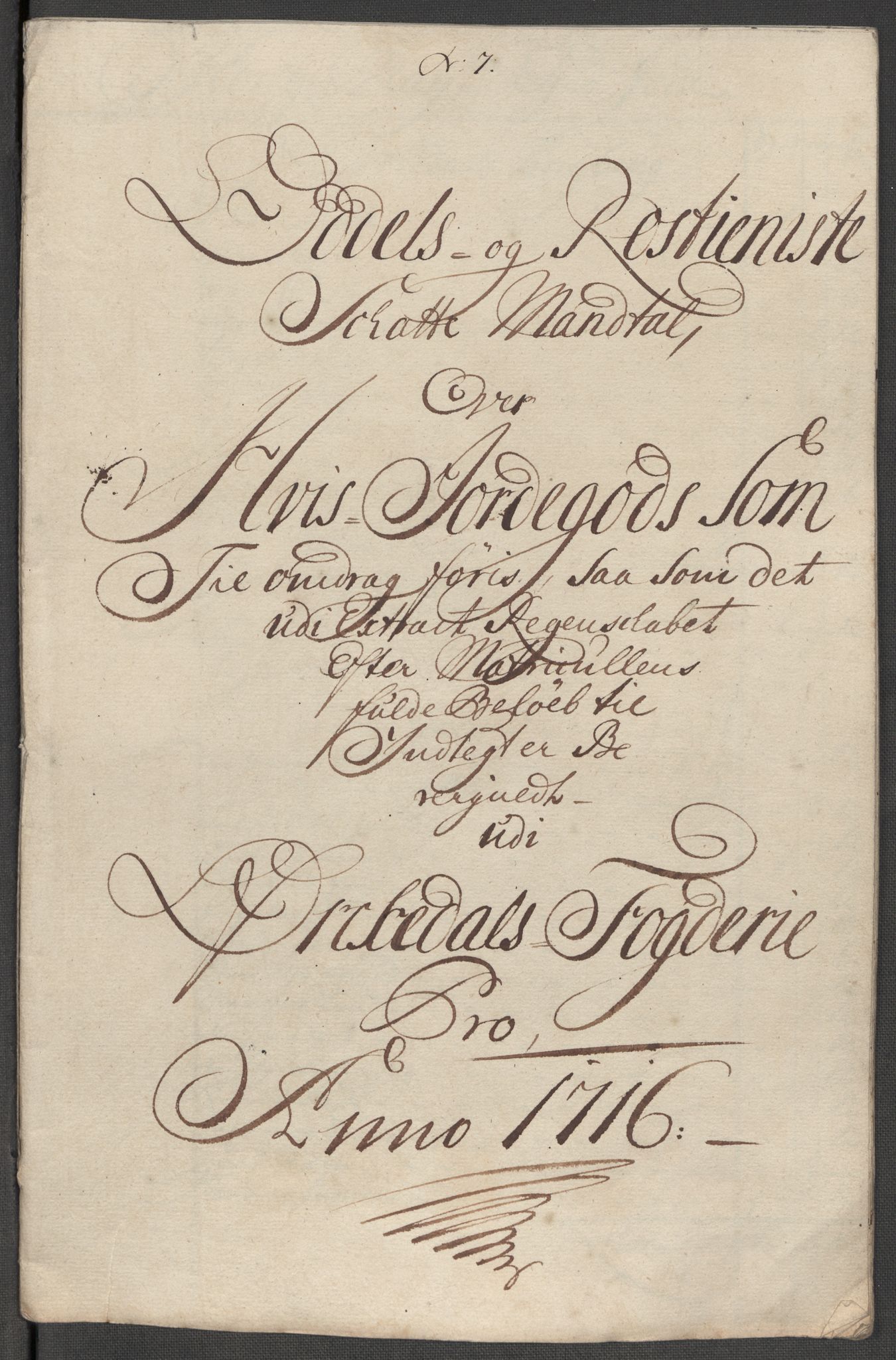 Rentekammeret inntil 1814, Reviderte regnskaper, Fogderegnskap, AV/RA-EA-4092/R60/L3968: Fogderegnskap Orkdal og Gauldal, 1716, s. 119