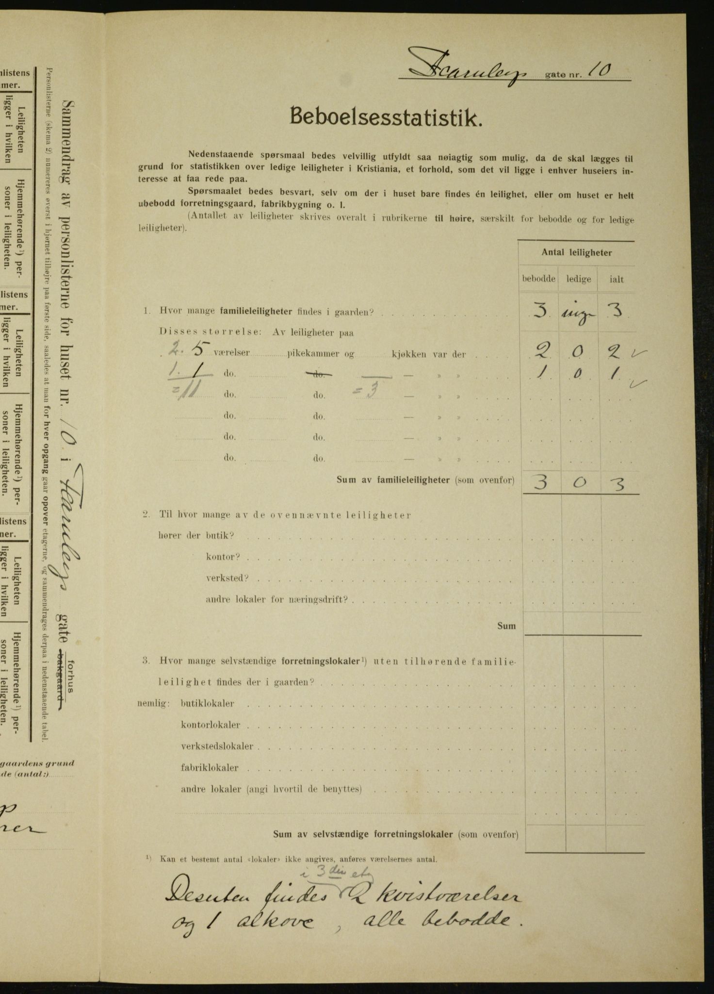 OBA, Kommunal folketelling 1.2.1910 for Kristiania, 1910, s. 22533