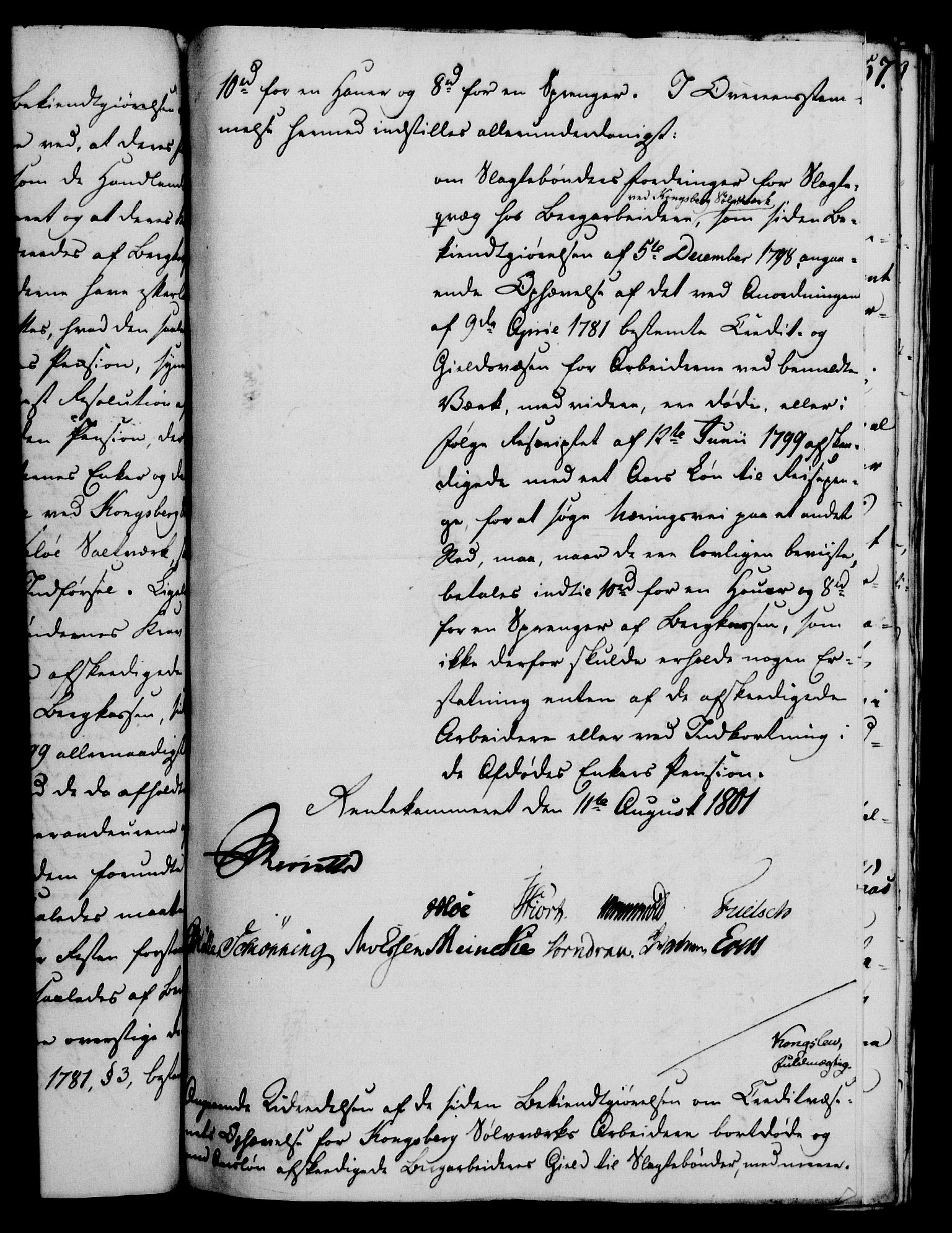 Rentekammeret, Renteskriverkontorene, AV/RA-EA-3115/M/Mf/Mfb/L0005: Relasjons- og resolusjonsprotokoll med register (merket RK 54.11), 1801-1802