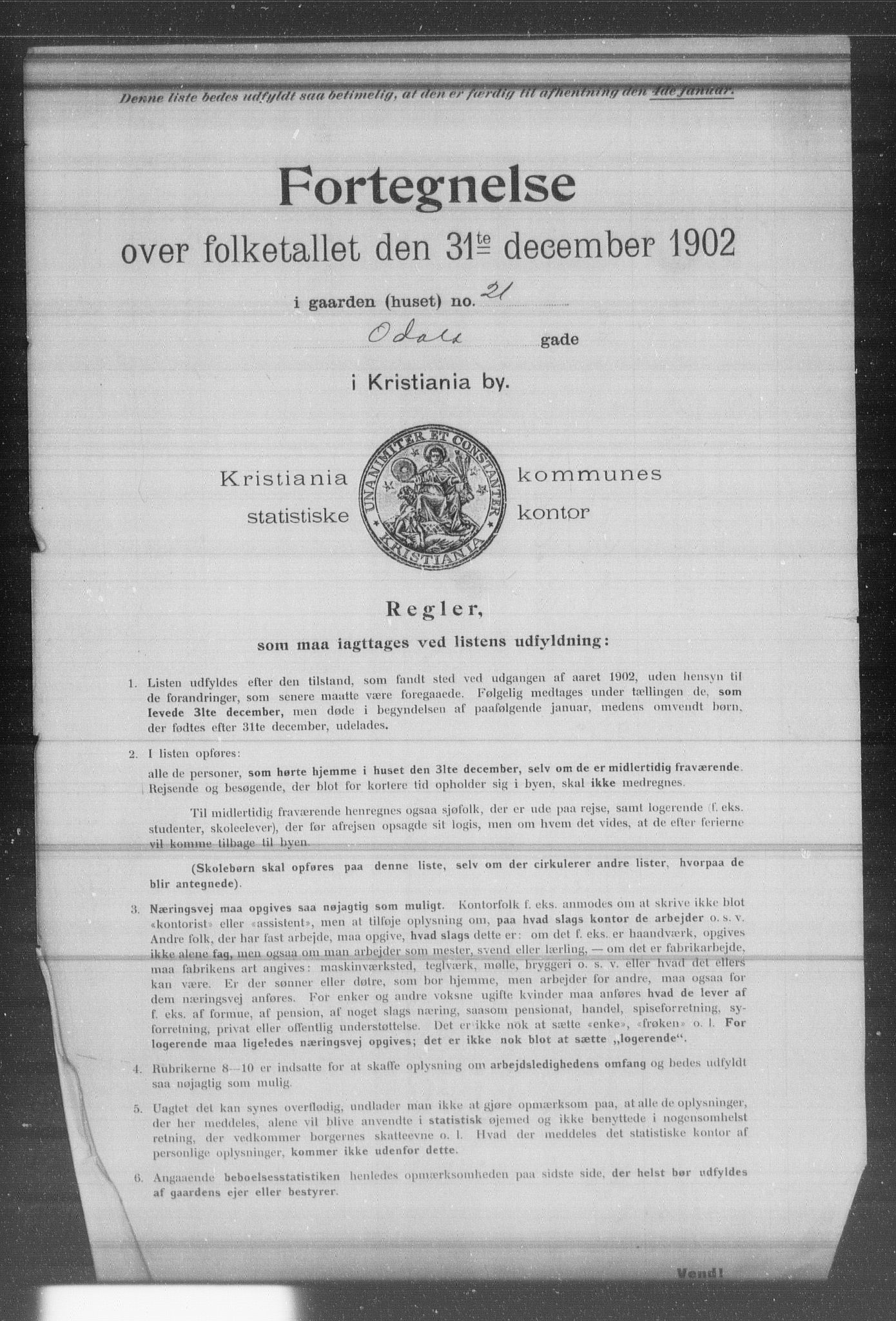 OBA, Kommunal folketelling 31.12.1902 for Kristiania kjøpstad, 1902, s. 14180