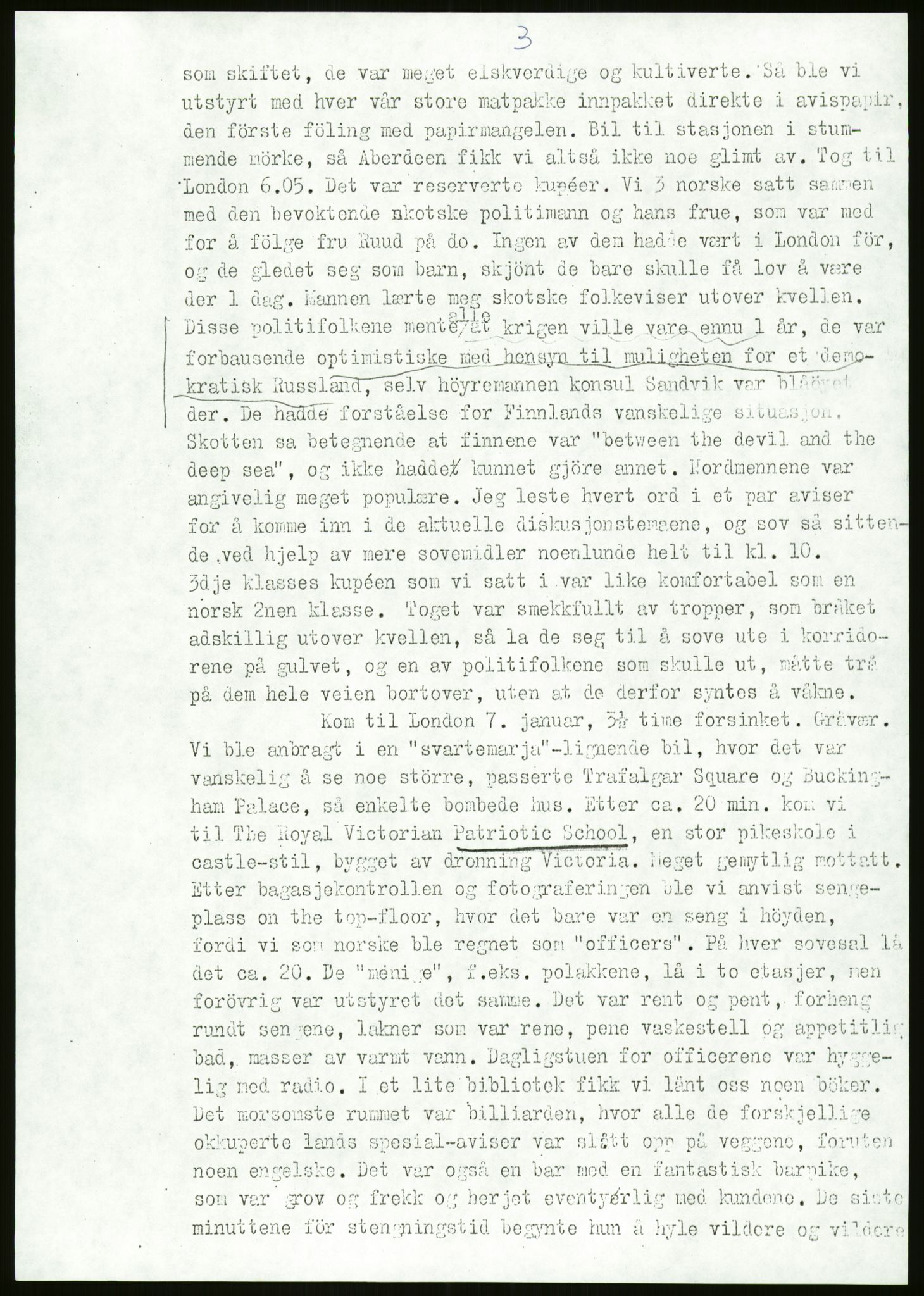 Ustvedt, Hans Jacob / Ustvedt familien, AV/RA-PA-1248/H/L0047/0002: Dagbøker / Londondagboken, 1943, s. 3