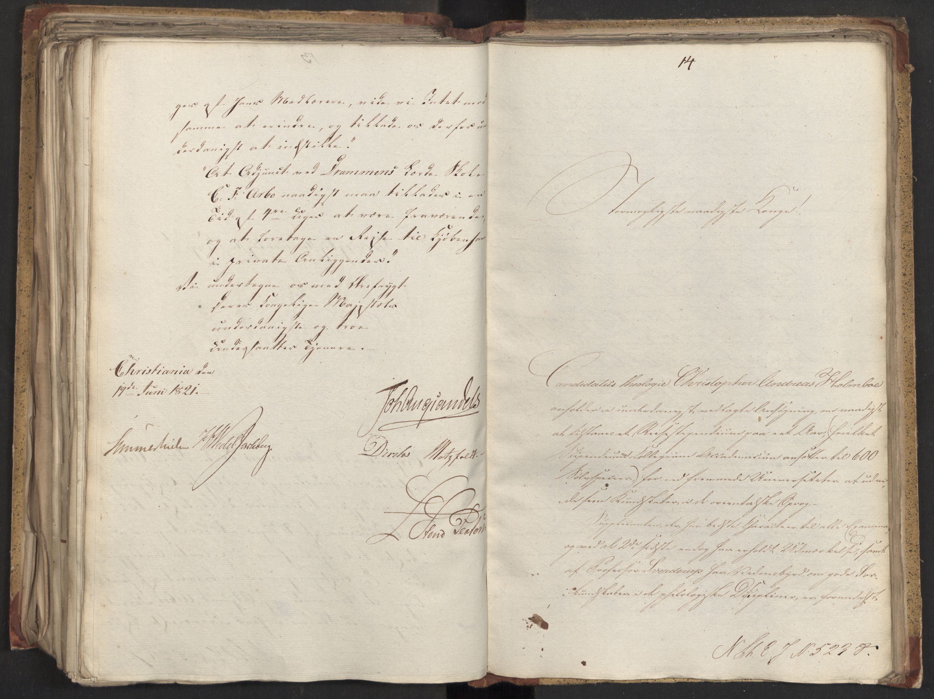 Statsrådsavdelingen i Stockholm, AV/RA-S-1003/D/Da/L0026: Regjeringsinnstillinger nr. 5069-5274, 1821, s. 358