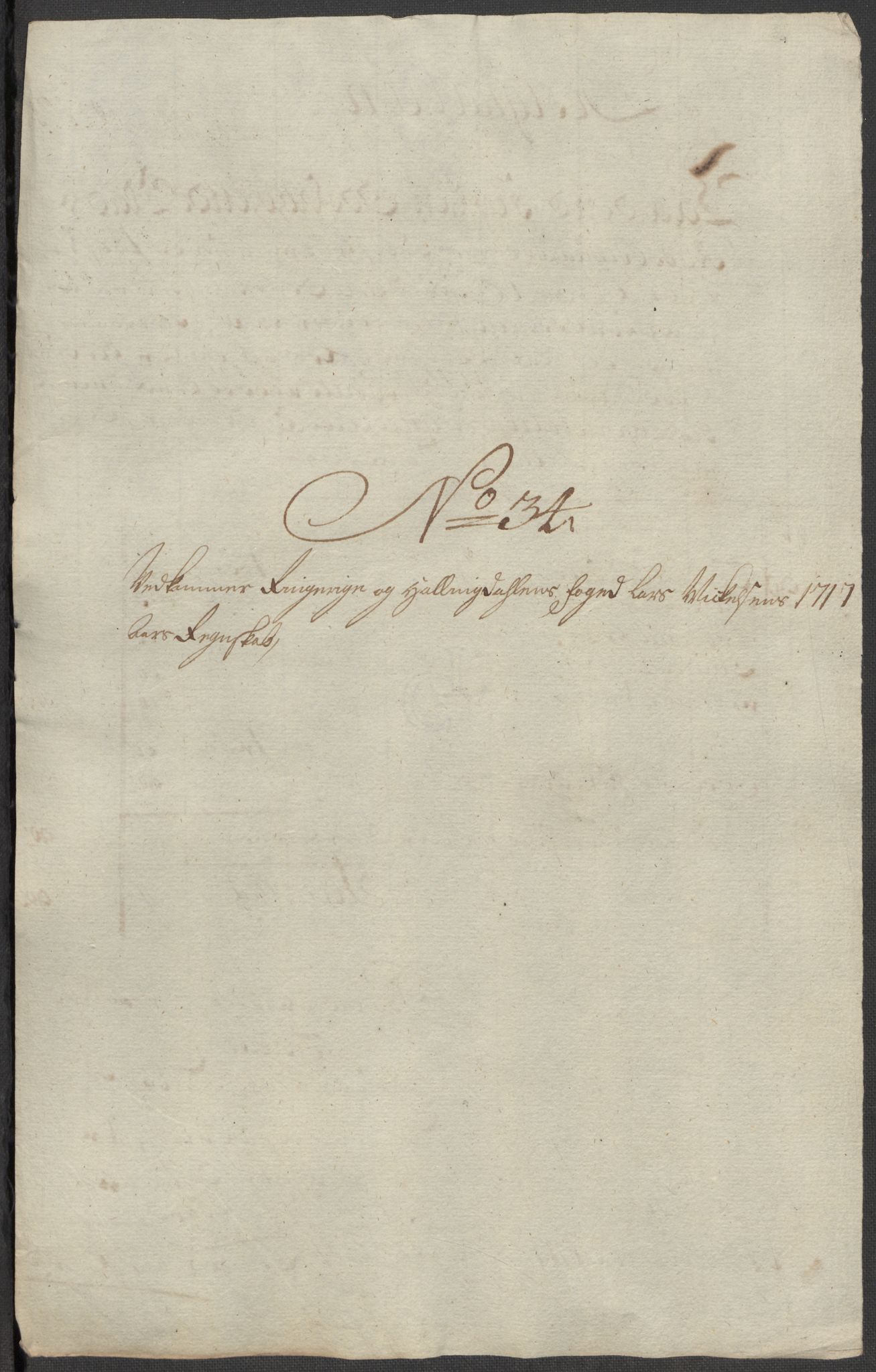 Rentekammeret inntil 1814, Reviderte regnskaper, Fogderegnskap, RA/EA-4092/R23/L1475: Fogderegnskap Ringerike og Hallingdal, 1717, s. 335