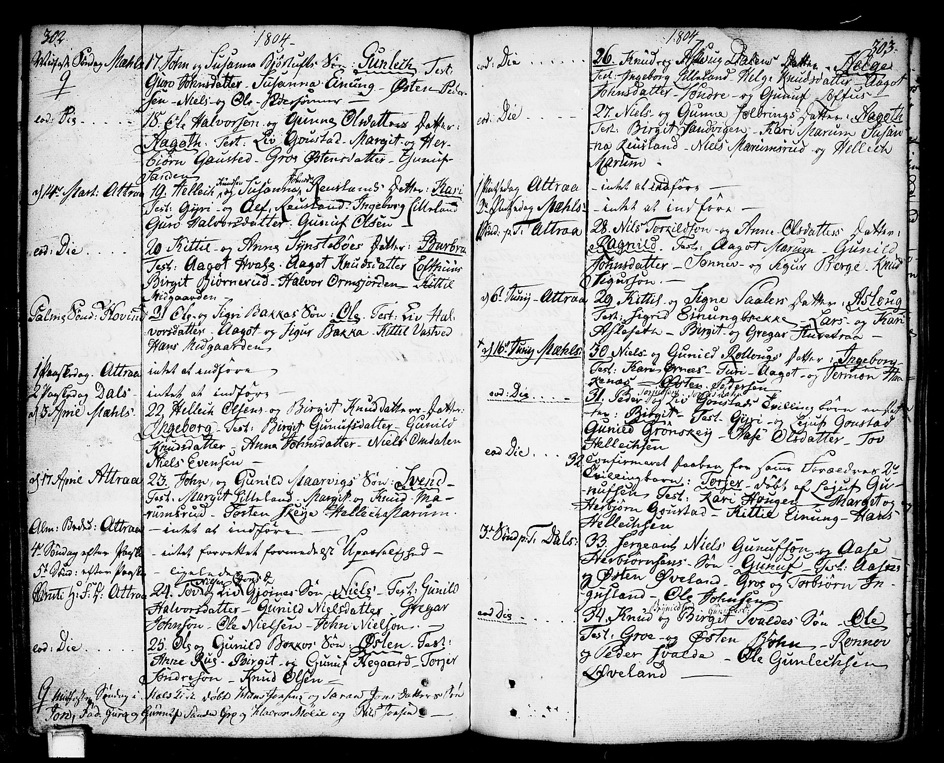 Tinn kirkebøker, AV/SAKO-A-308/F/Fa/L0002: Ministerialbok nr. I 2, 1757-1810, s. 302-303