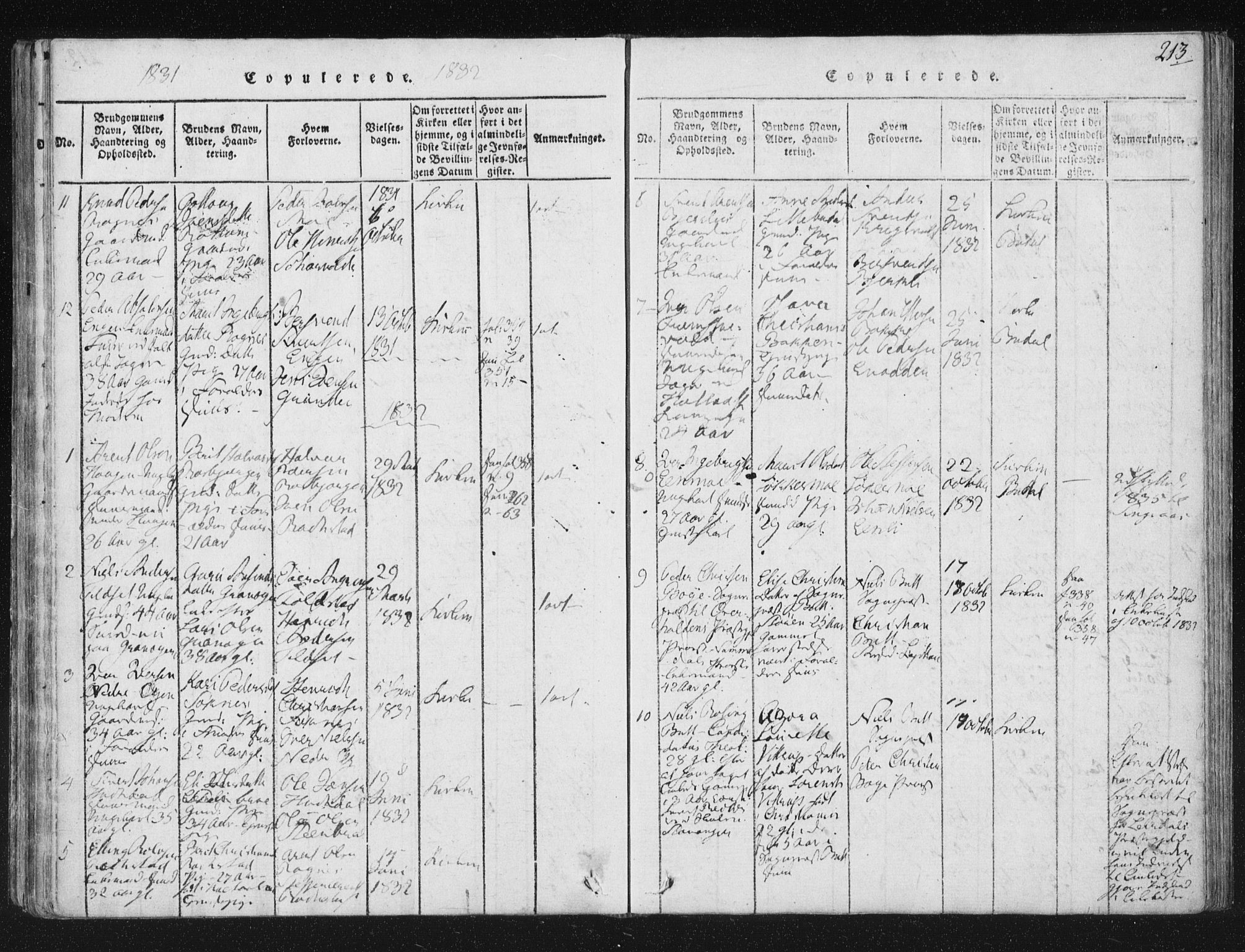 Ministerialprotokoller, klokkerbøker og fødselsregistre - Sør-Trøndelag, AV/SAT-A-1456/687/L0996: Ministerialbok nr. 687A04, 1816-1842, s. 213