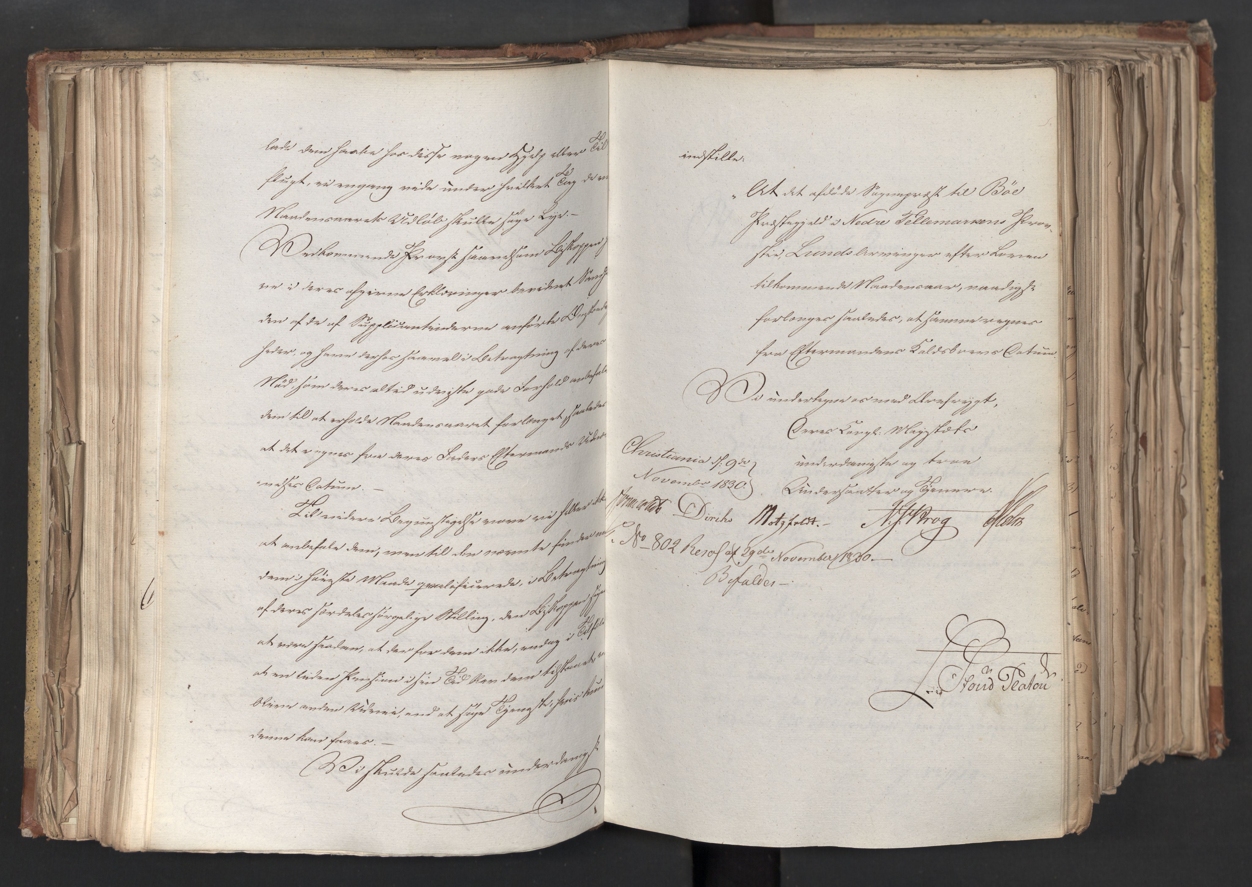 Statsrådsavdelingen i Stockholm, AV/RA-S-1003/D/Da/L0068: Regjeringsinnstillinger nr. 660-876, 1830, s. 180