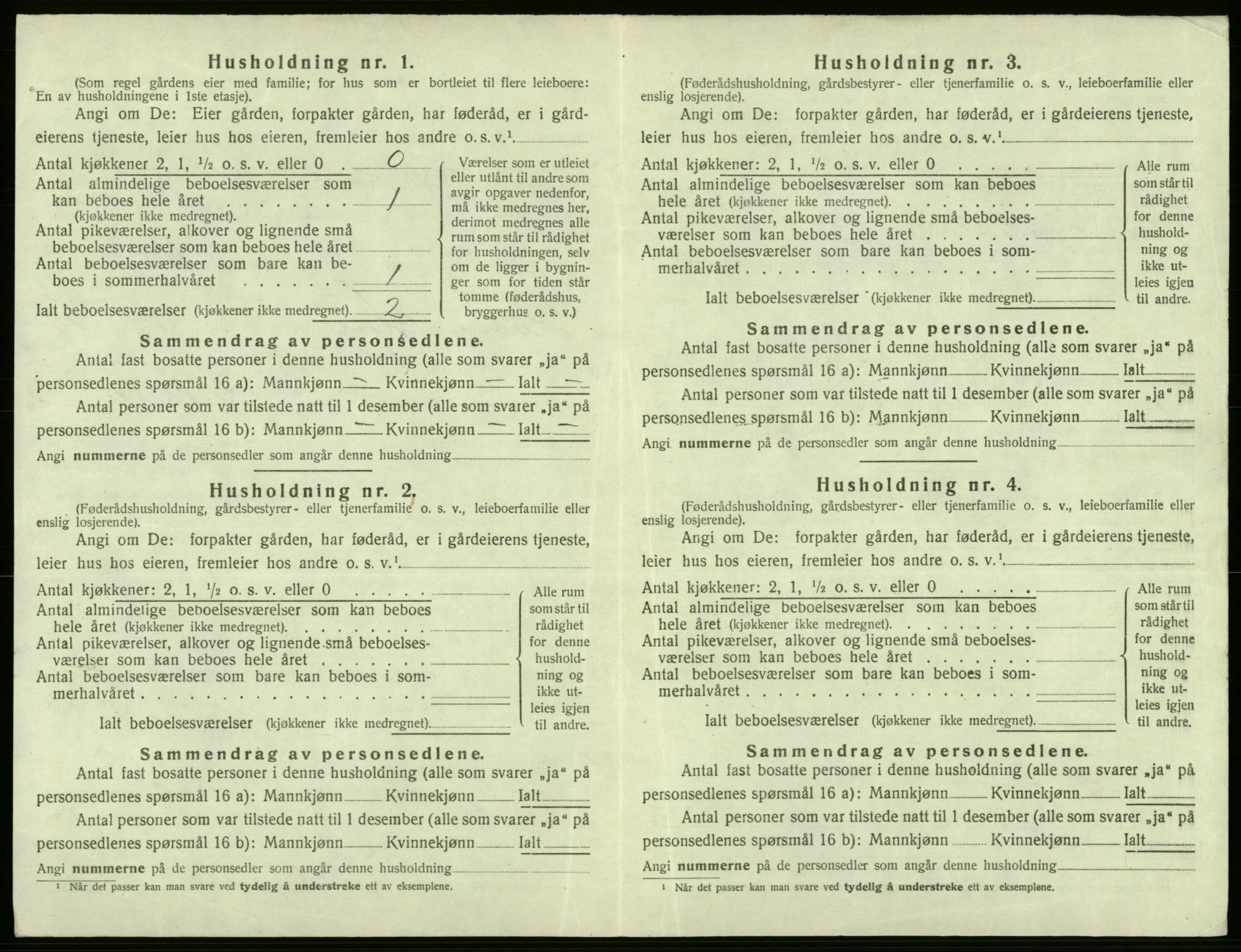 SAB, Folketelling 1920 for 1238 Kvam herred, 1920, s. 958