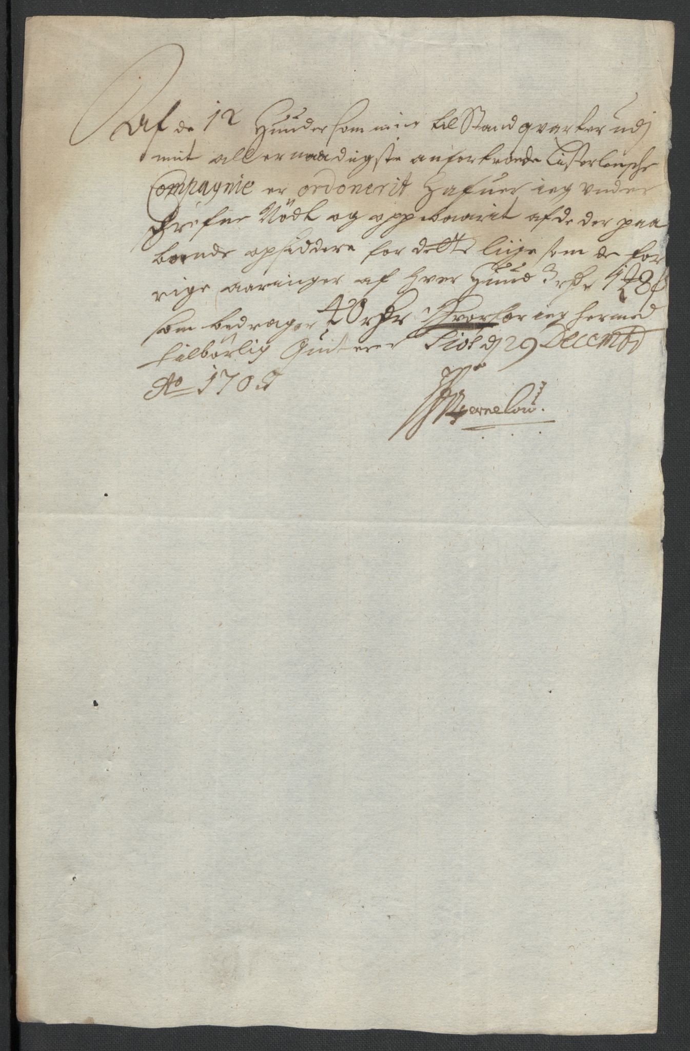 Rentekammeret inntil 1814, Reviderte regnskaper, Fogderegnskap, RA/EA-4092/R43/L2551: Fogderegnskap Lista og Mandal, 1705-1709, s. 59