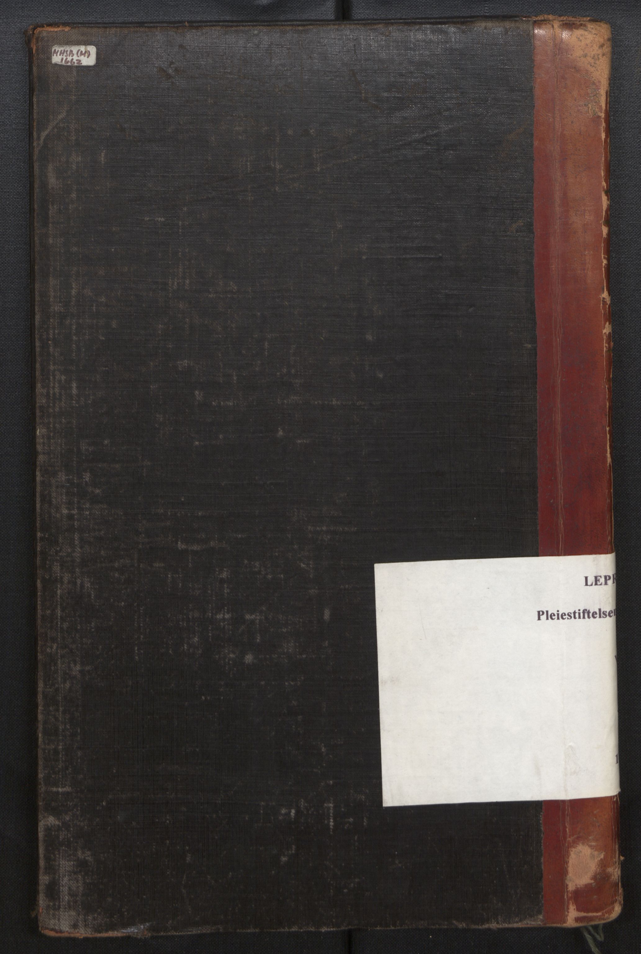 Lepraarkiver - Pleiestiftelsen for spedalske no.1, SAB/A-60601/B.c/L0001: Journal, 1857-1882