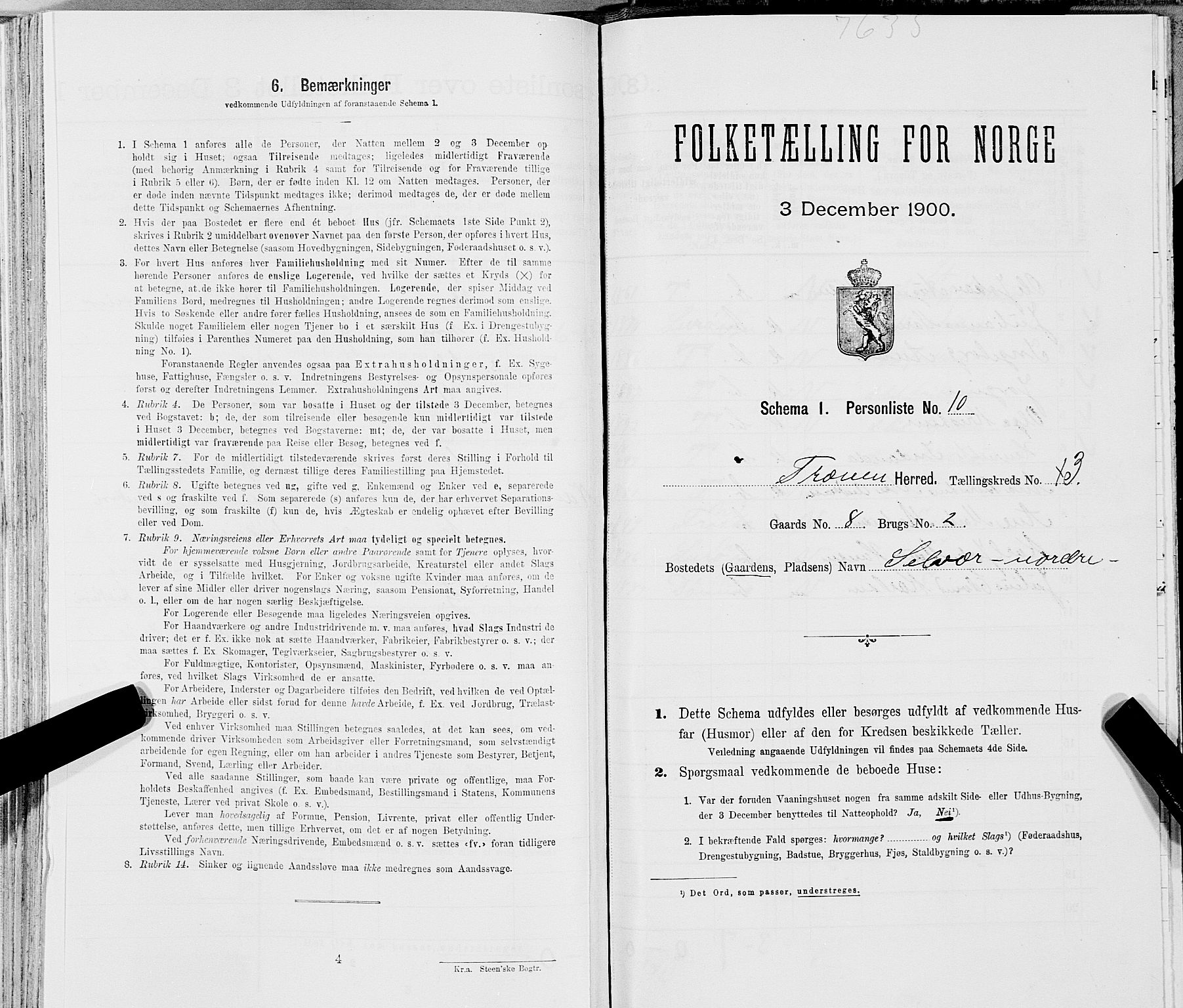 SAT, Folketelling 1900 for 1835 Træna herred, 1900, s. 247