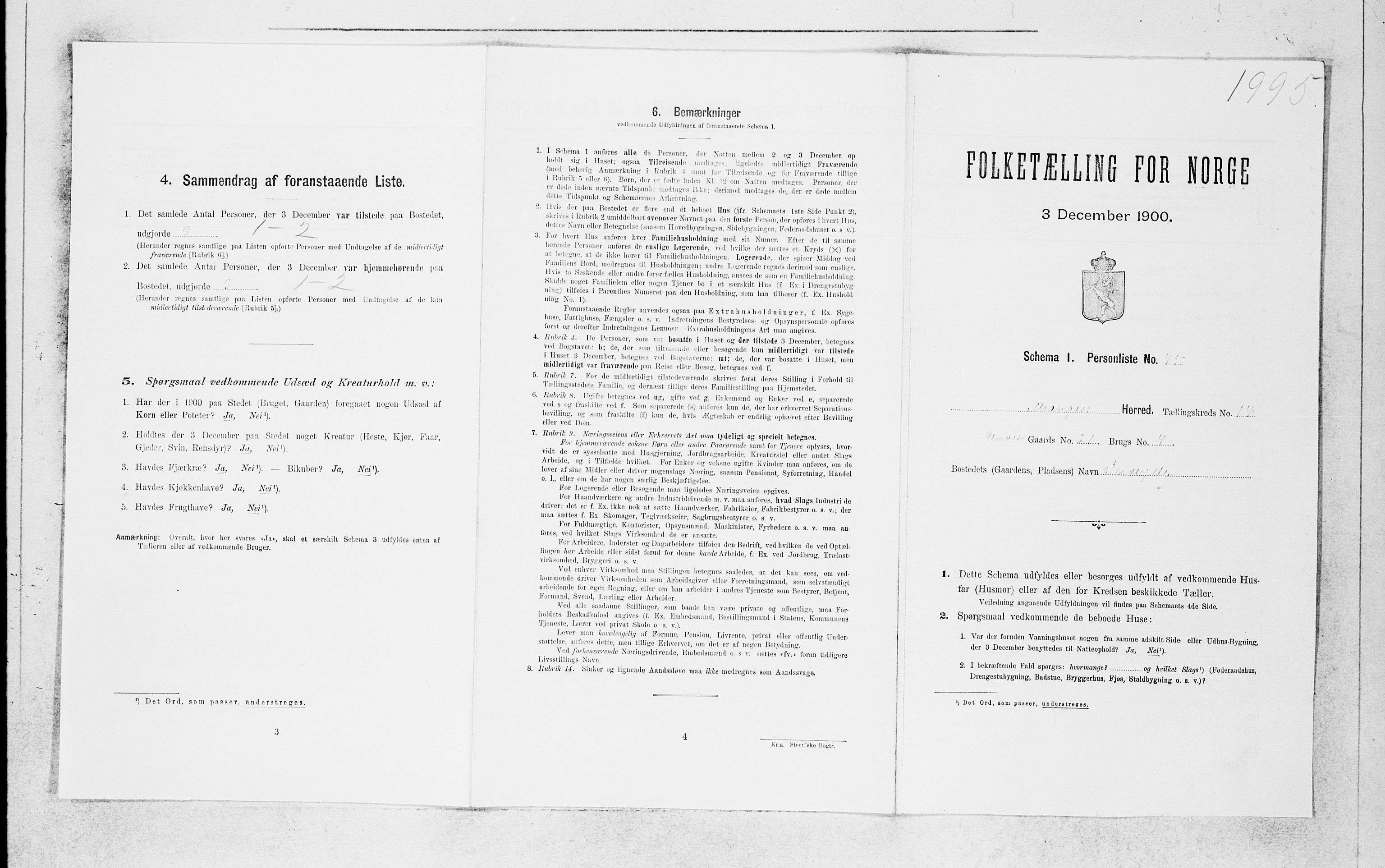 SAB, Folketelling 1900 for 1261 Manger herred, 1900, s. 1320
