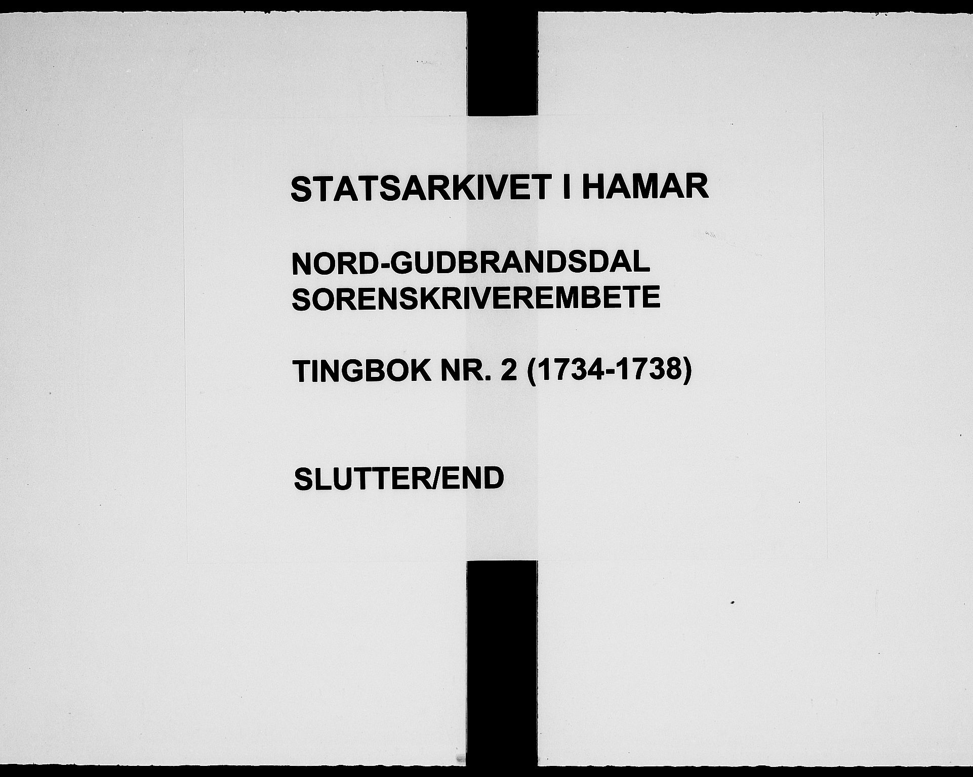 Nord-Gudbrandsdal tingrett, SAH/TING-002/G/Gb/L0002: Tingbok, 1734-1738