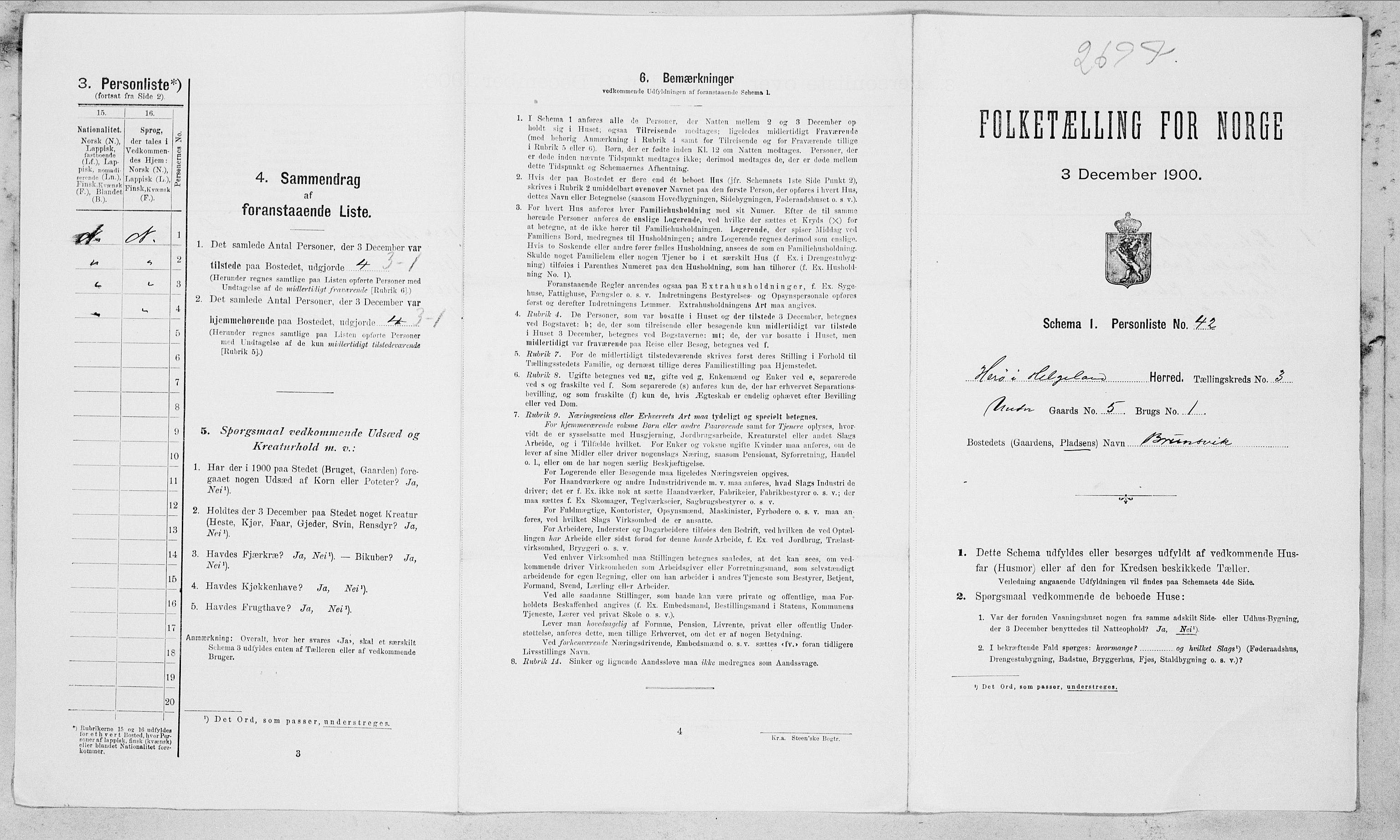 SAT, Folketelling 1900 for 1818 Herøy herred, 1900, s. 256