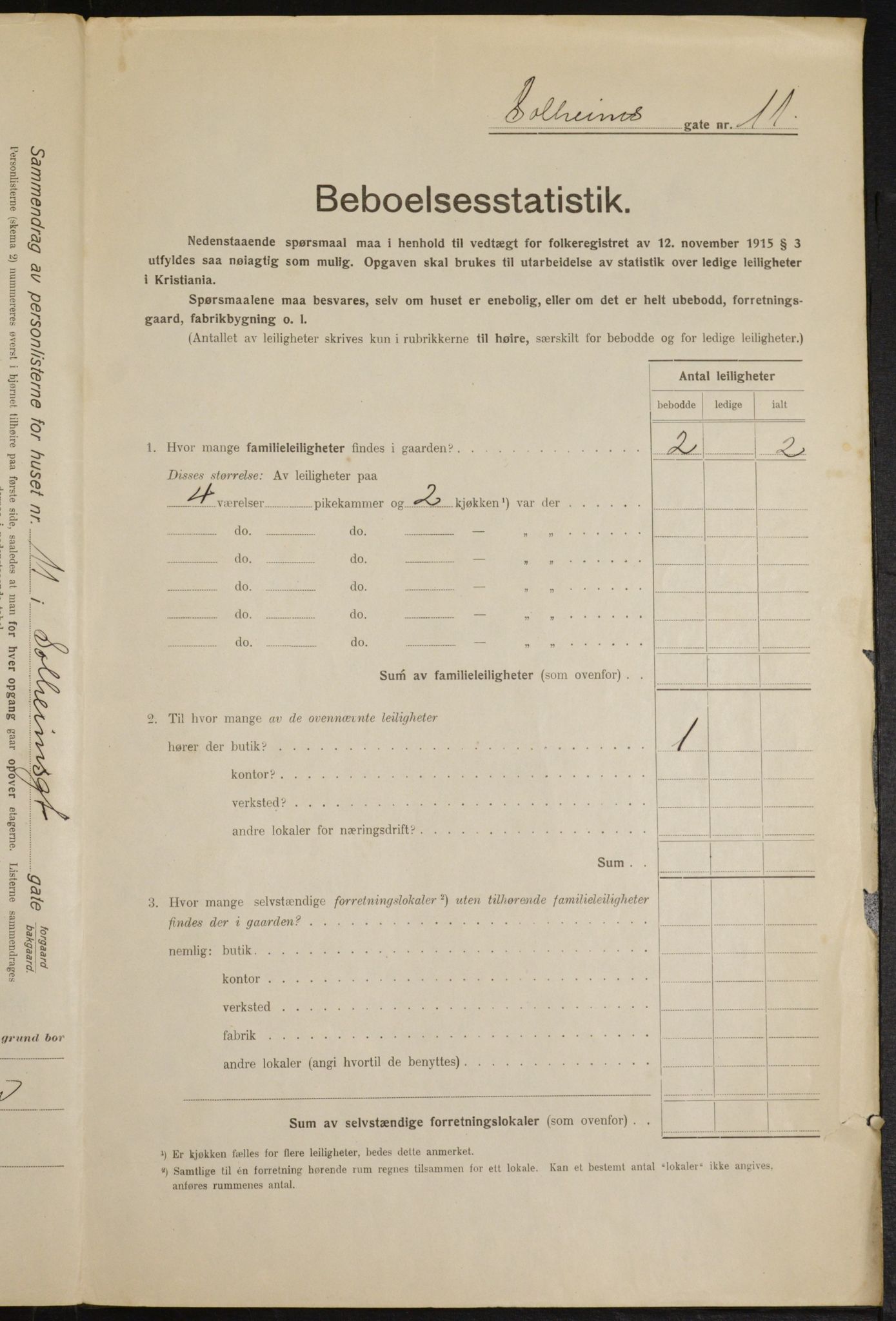 OBA, Kommunal folketelling 1.2.1916 for Kristiania, 1916, s. 102131