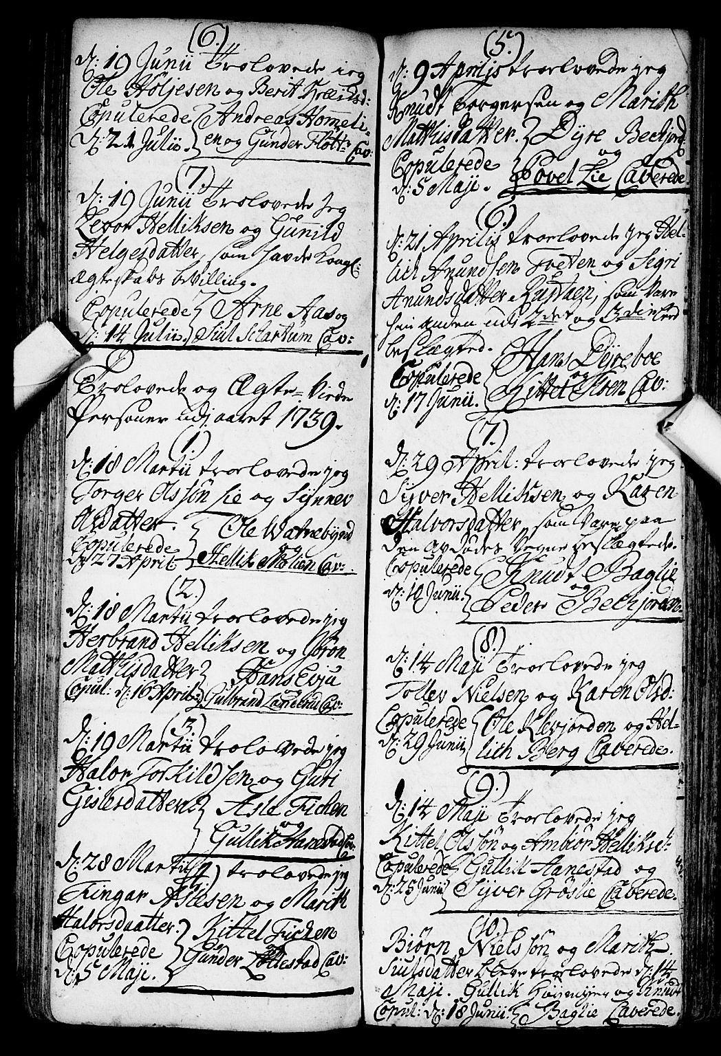 Flesberg kirkebøker, AV/SAKO-A-18/F/Fa/L0002: Ministerialbok nr. I 2, 1726-1747