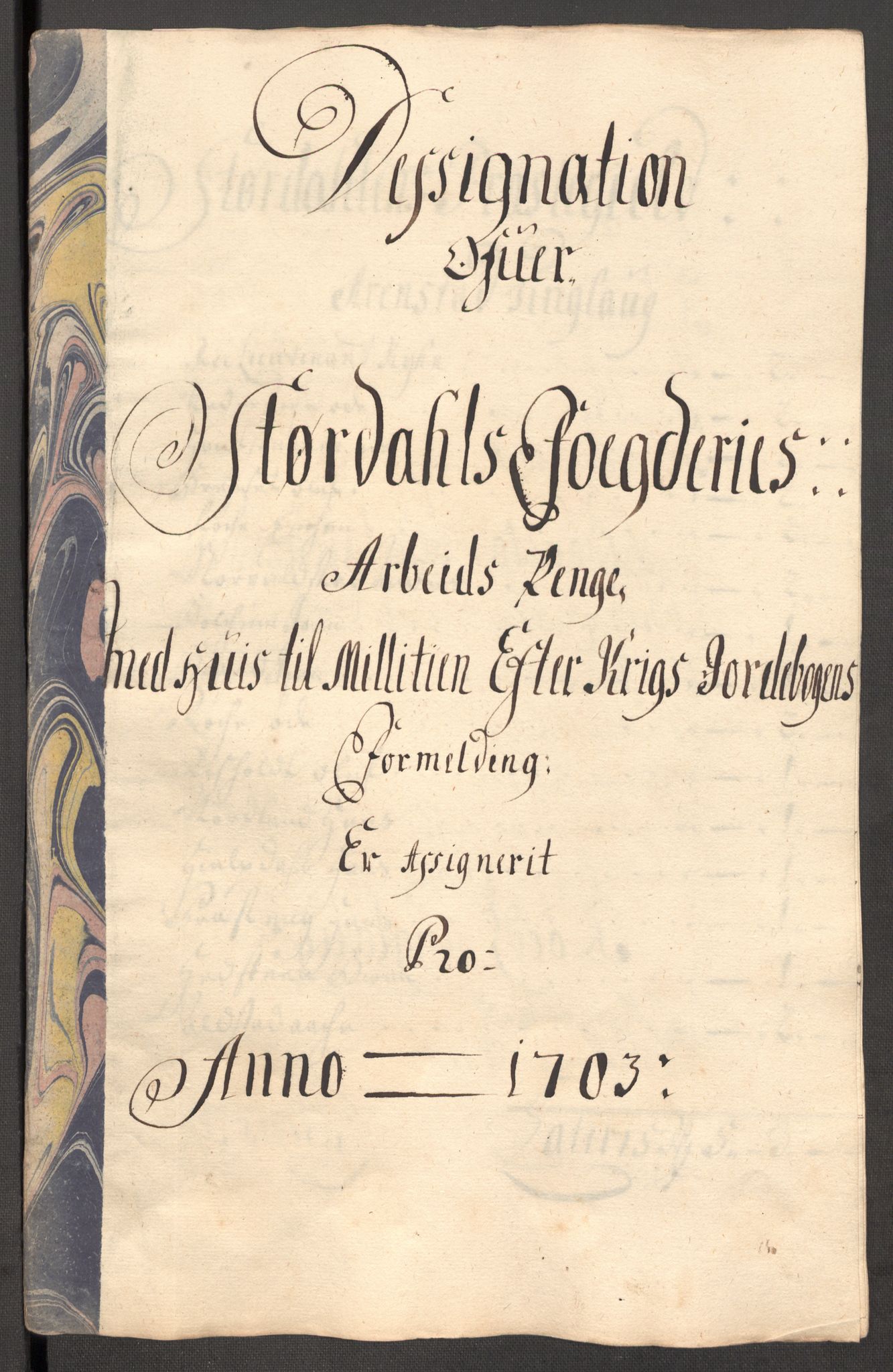 Rentekammeret inntil 1814, Reviderte regnskaper, Fogderegnskap, RA/EA-4092/R62/L4194: Fogderegnskap Stjørdal og Verdal, 1703, s. 125