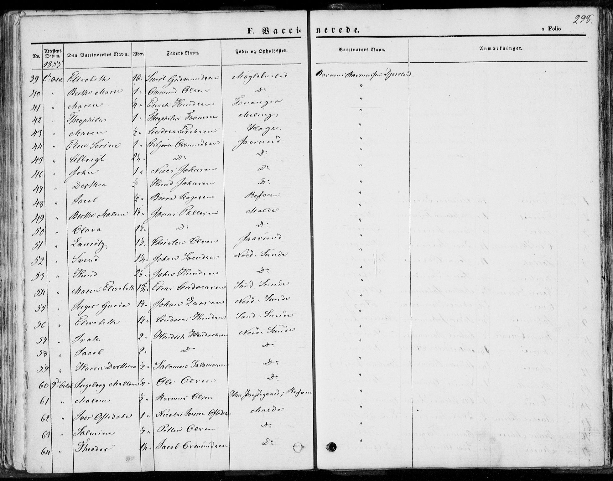 Håland sokneprestkontor, AV/SAST-A-101802/001/30BA/L0008: Ministerialbok nr. A 7.2, 1854-1870, s. 298