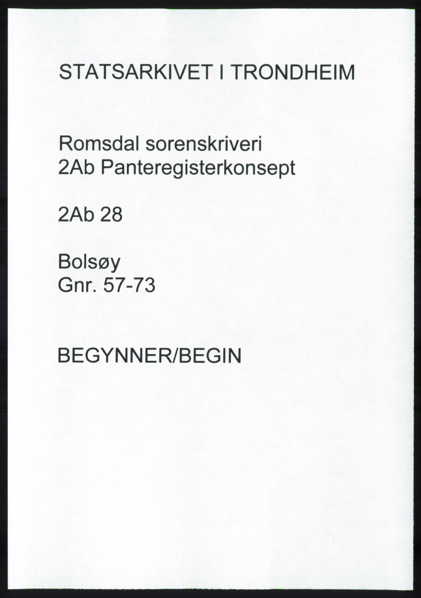 Romsdal sorenskriveri, SAT/A-4149/1/2/2Ab/L0028: Panteregister nr. 28