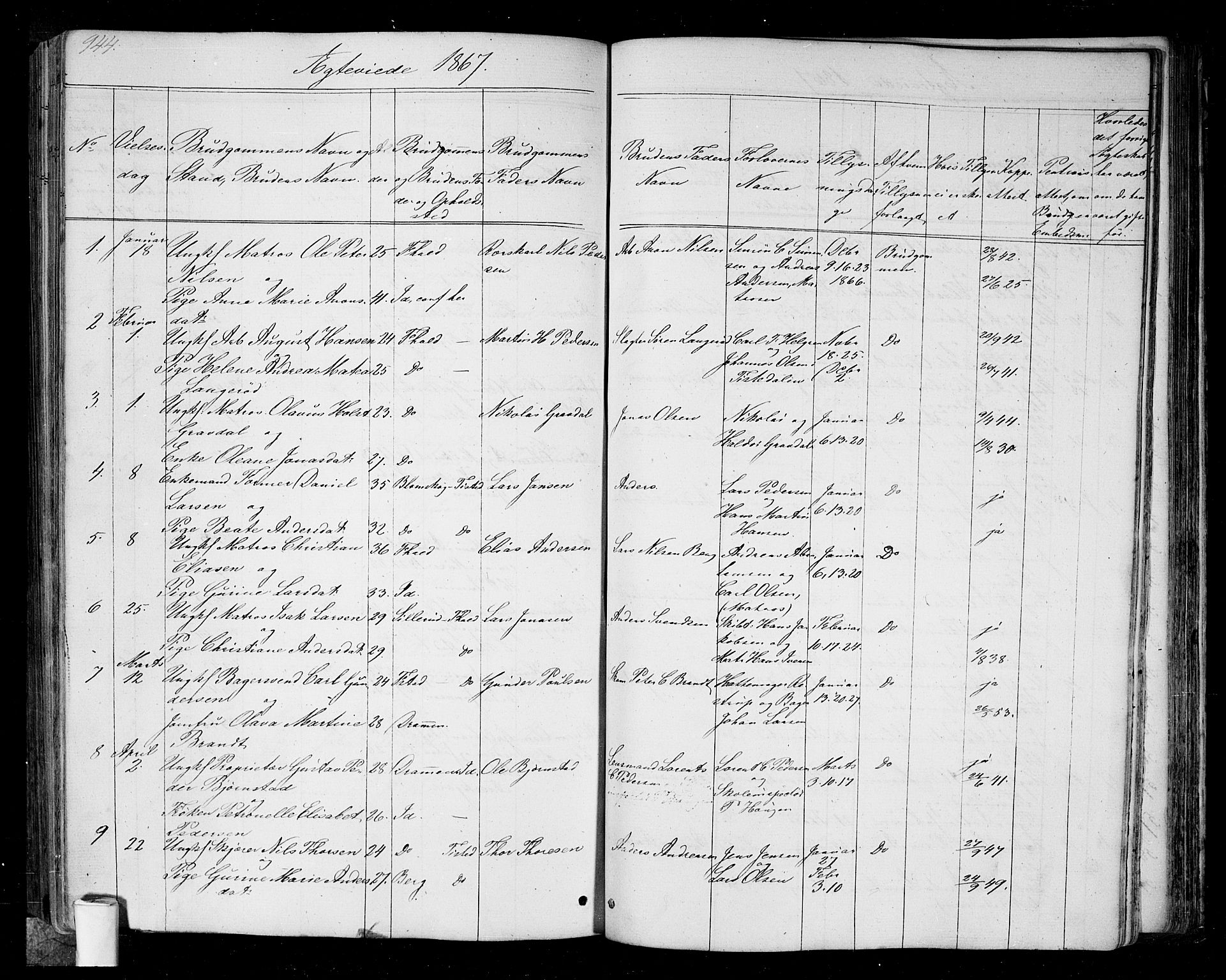 Halden prestekontor Kirkebøker, AV/SAO-A-10909/G/Ga/L0005b: Klokkerbok nr. 5B, 1864-1868, s. 944
