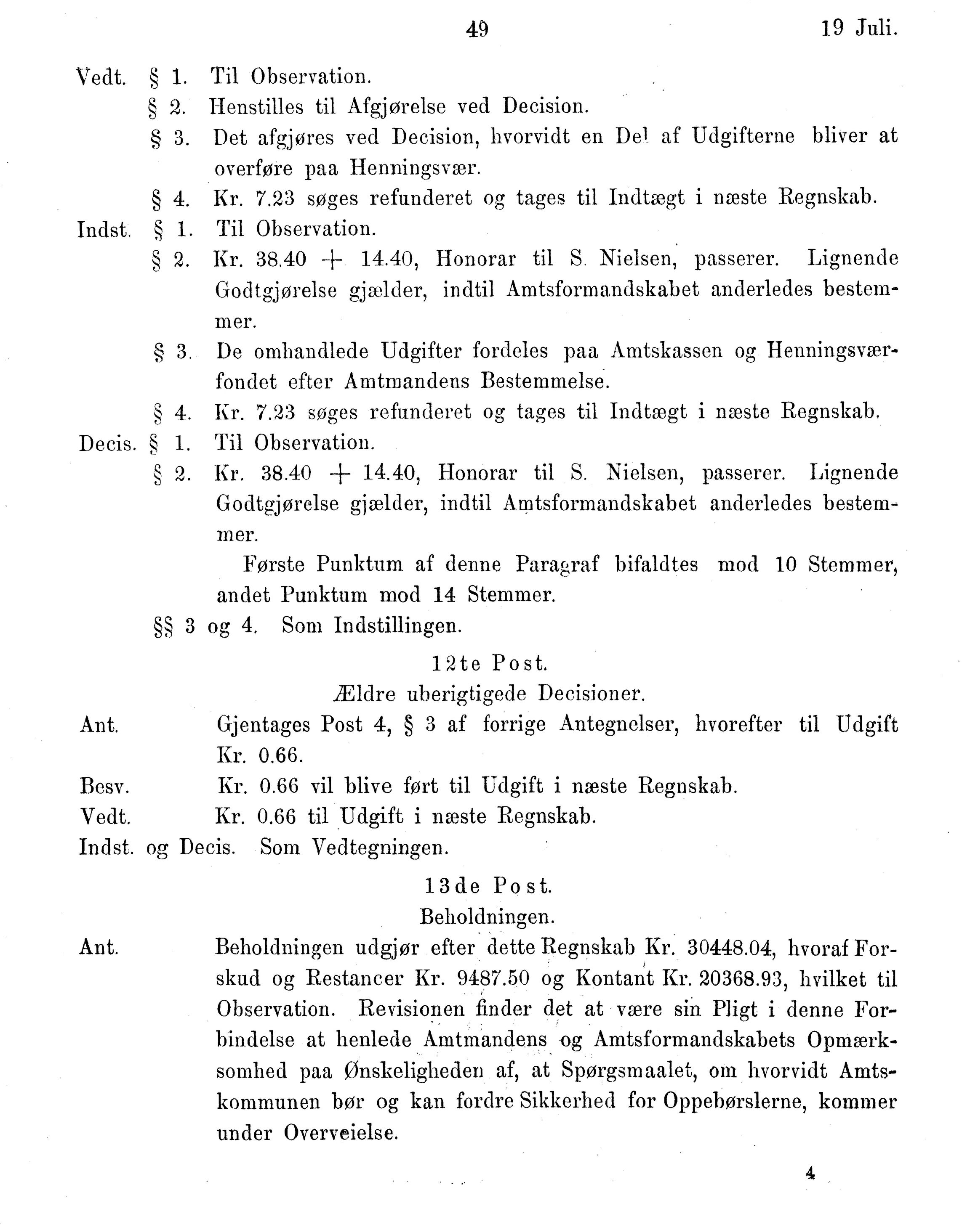 Nordland Fylkeskommune. Fylkestinget, AIN/NFK-17/176/A/Ac/L0015: Fylkestingsforhandlinger 1886-1890, 1886-1890