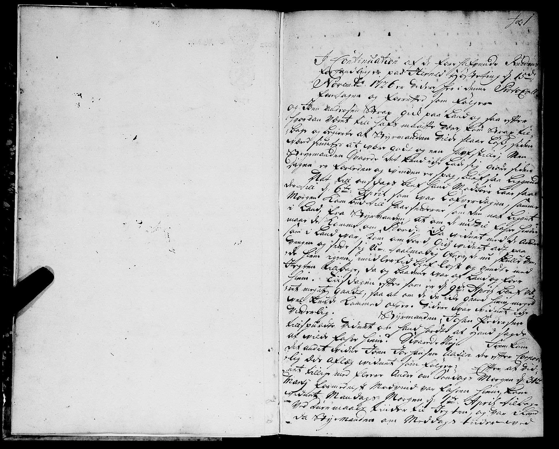 Salten sorenskriveri, AV/SAT-A-4578/1/1/1A/L0003: Tingbok, 1726-1731, s. 0b-1a