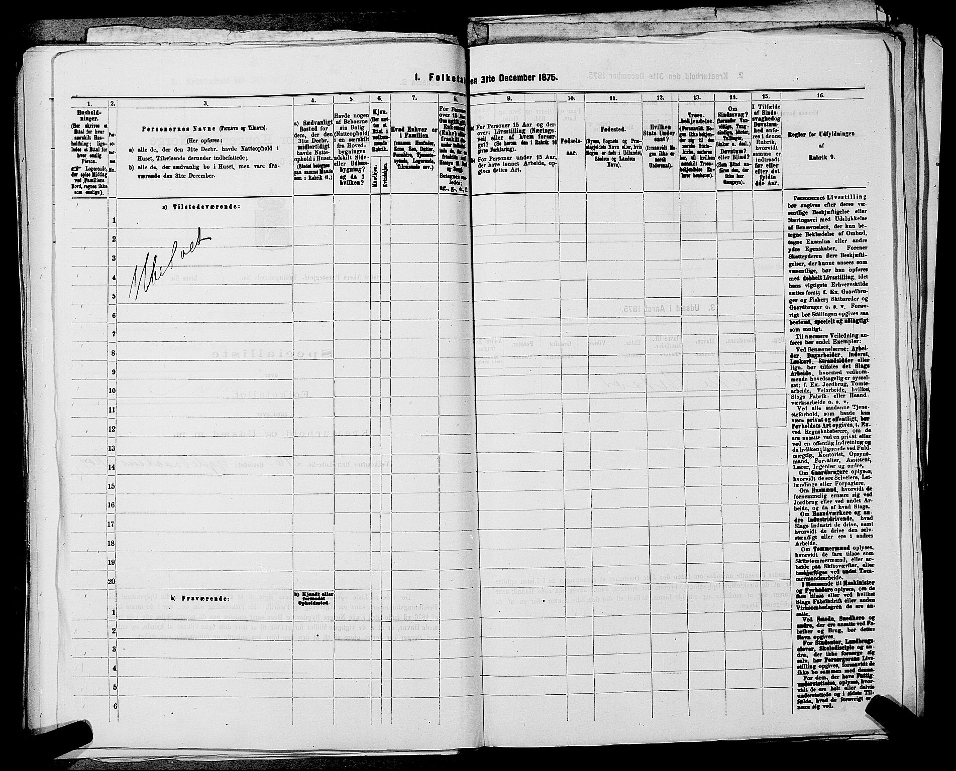 RA, Folketelling 1875 for 0218bP Østre Aker prestegjeld, 1875, s. 1617