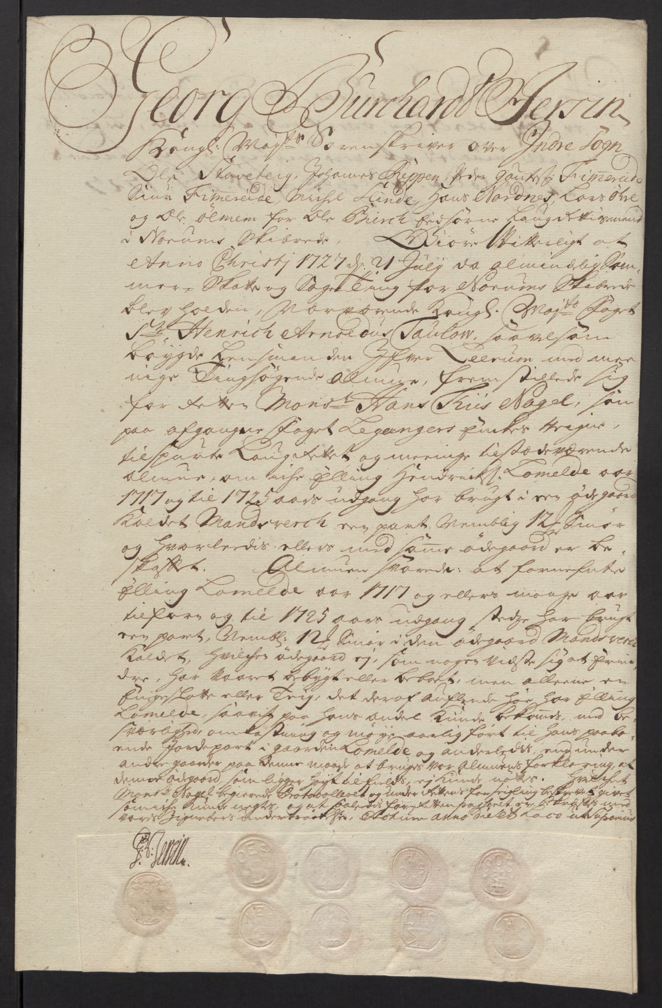 Rentekammeret inntil 1814, Reviderte regnskaper, Fogderegnskap, AV/RA-EA-4092/R52/L3321: Fogderegnskap Sogn, 1717-1718, s. 395