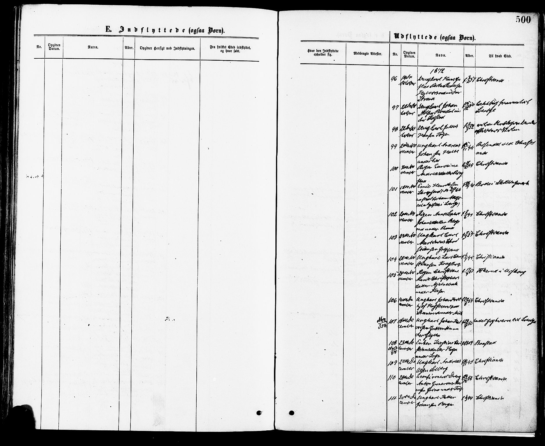 Høland prestekontor Kirkebøker, AV/SAO-A-10346a/F/Fa/L0012.a: Ministerialbok nr. I 12A, 1869-1879, s. 500