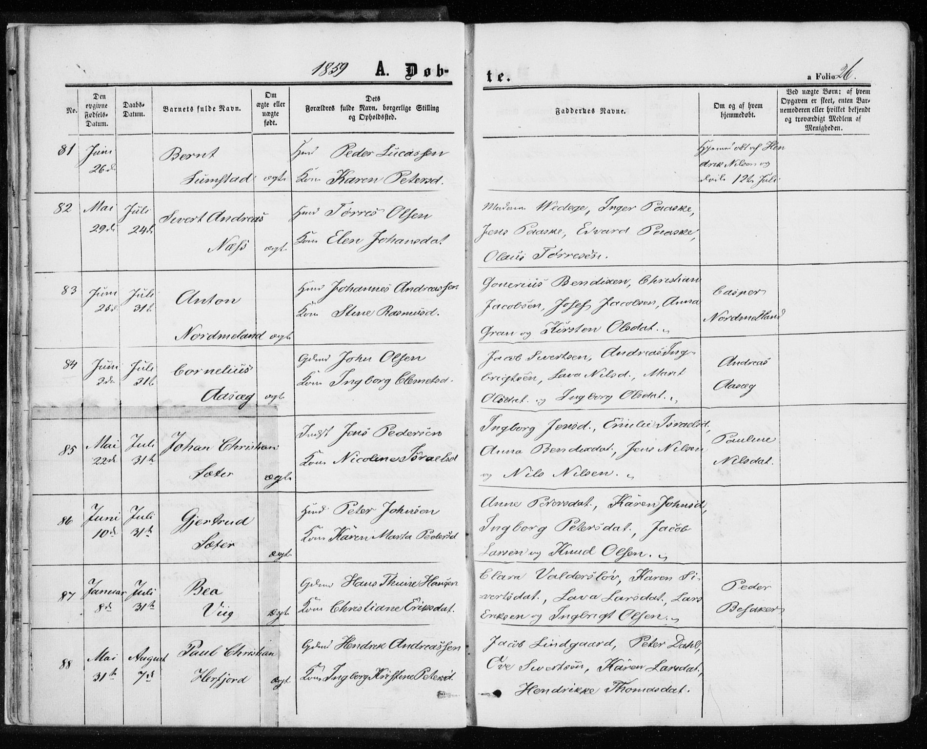 Ministerialprotokoller, klokkerbøker og fødselsregistre - Sør-Trøndelag, AV/SAT-A-1456/657/L0705: Ministerialbok nr. 657A06, 1858-1867, s. 26