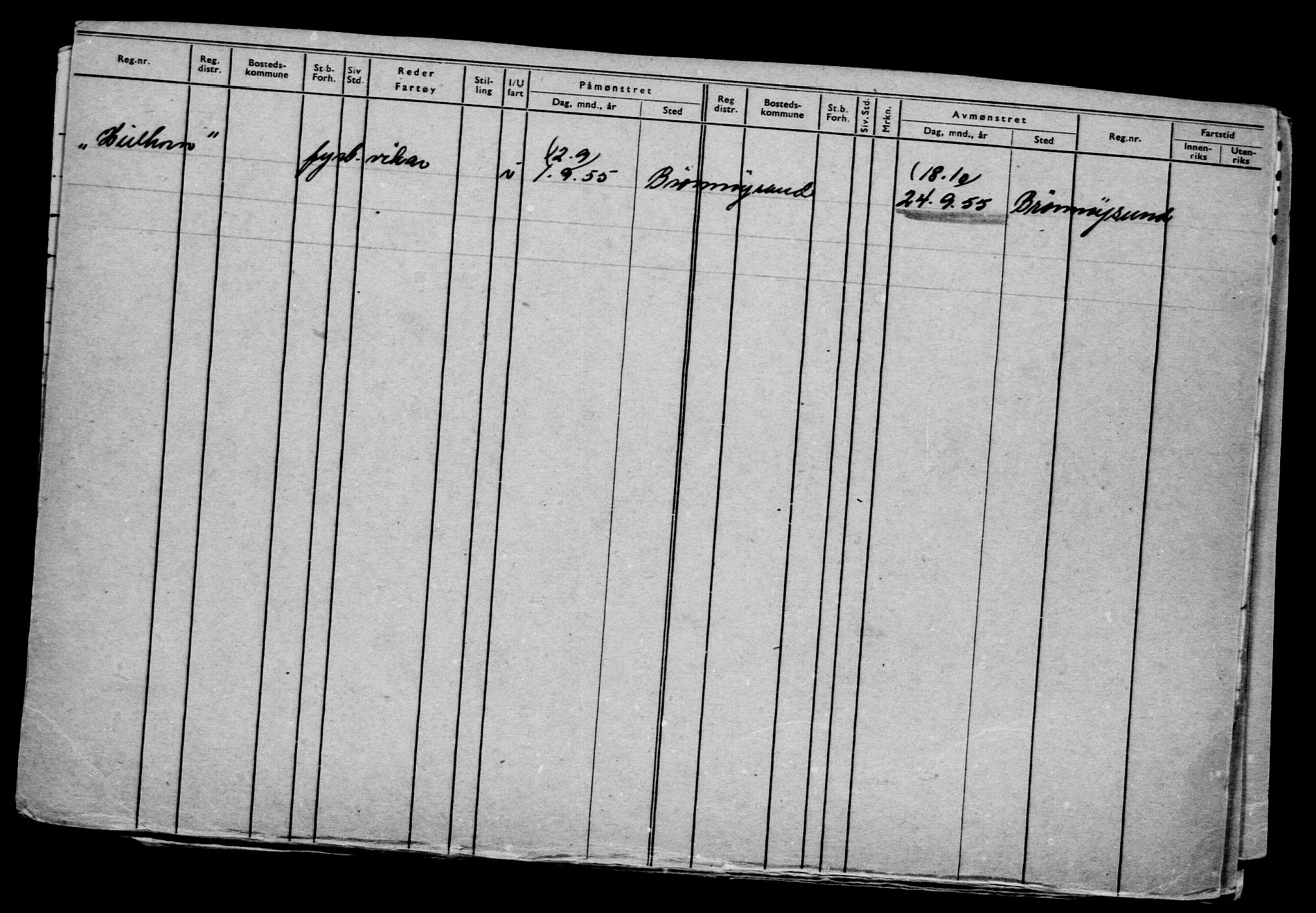 Direktoratet for sjømenn, AV/RA-S-3545/G/Gb/L0098: Hovedkort, 1911, s. 156