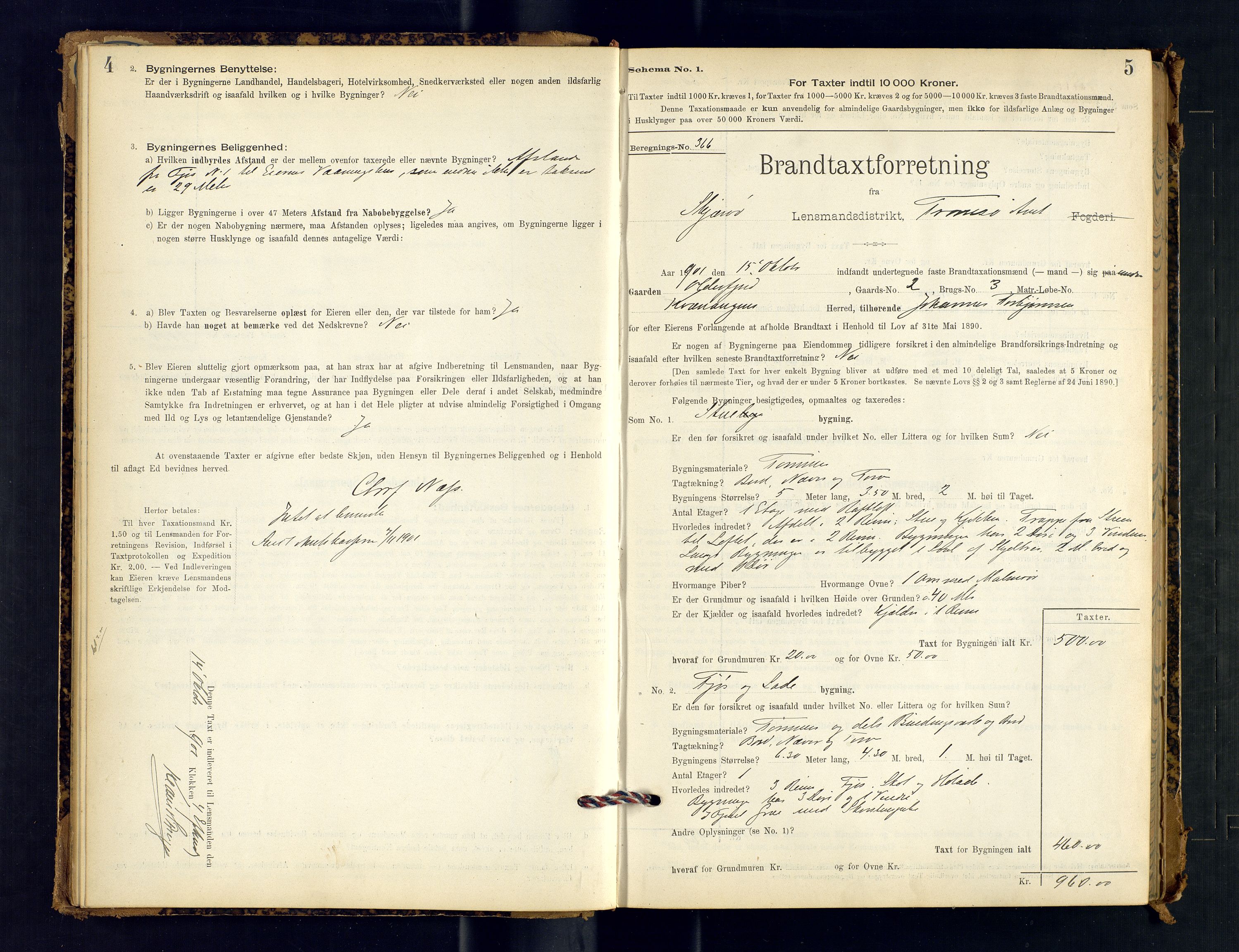 Skjervøy lensmannskontor, AV/SATØ-SATØ-63/F/Fu/Fub/L0243: Branntakstprotokoll (S), 1898-1903, s. 4-5