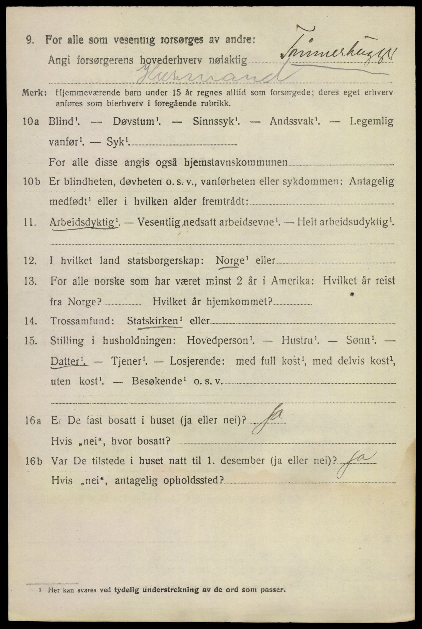 SAKO, Folketelling 1920 for 0824 Gransherad herred, 1920, s. 1431