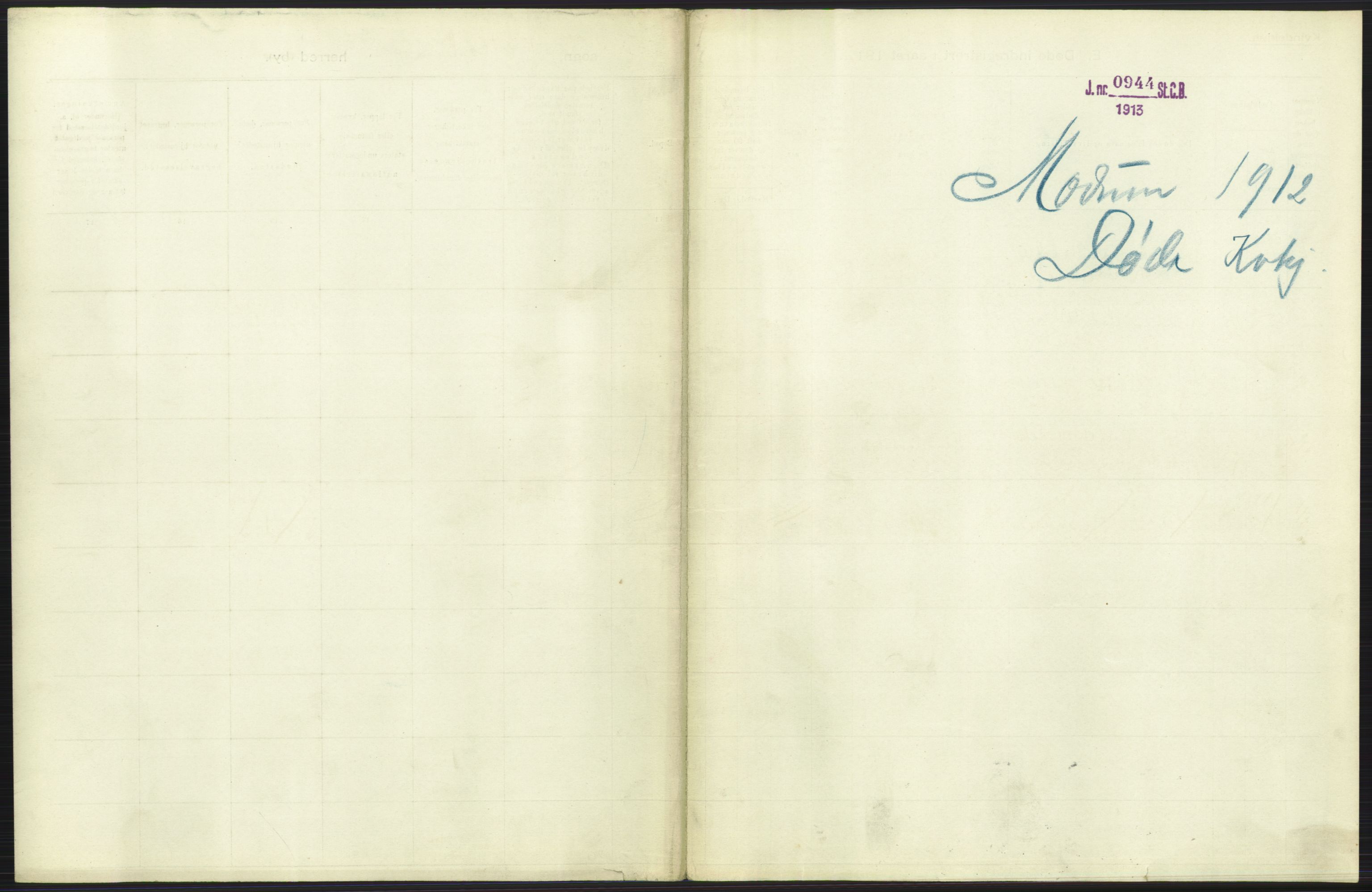Statistisk sentralbyrå, Sosiodemografiske emner, Befolkning, AV/RA-S-2228/D/Df/Dfb/Dfbb/L0017: Buskeruds amt: Døde. Bygder og byer., 1912, s. 275