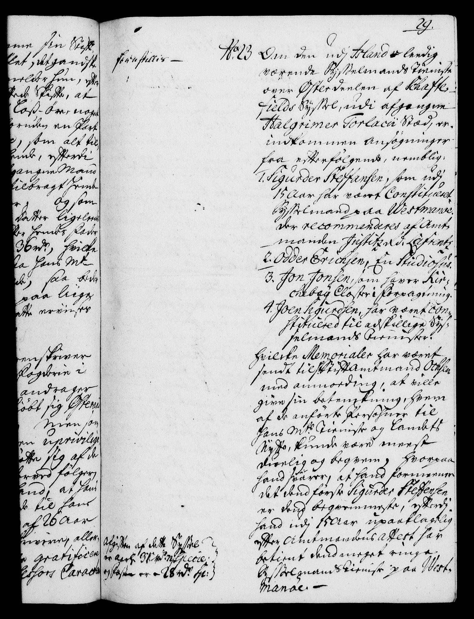 Rentekammeret, Kammerkanselliet, RA/EA-3111/G/Gh/Gha/L0020: Norsk ekstraktmemorialprotokoll (merket RK 53.65), 1738-1739, s. 29