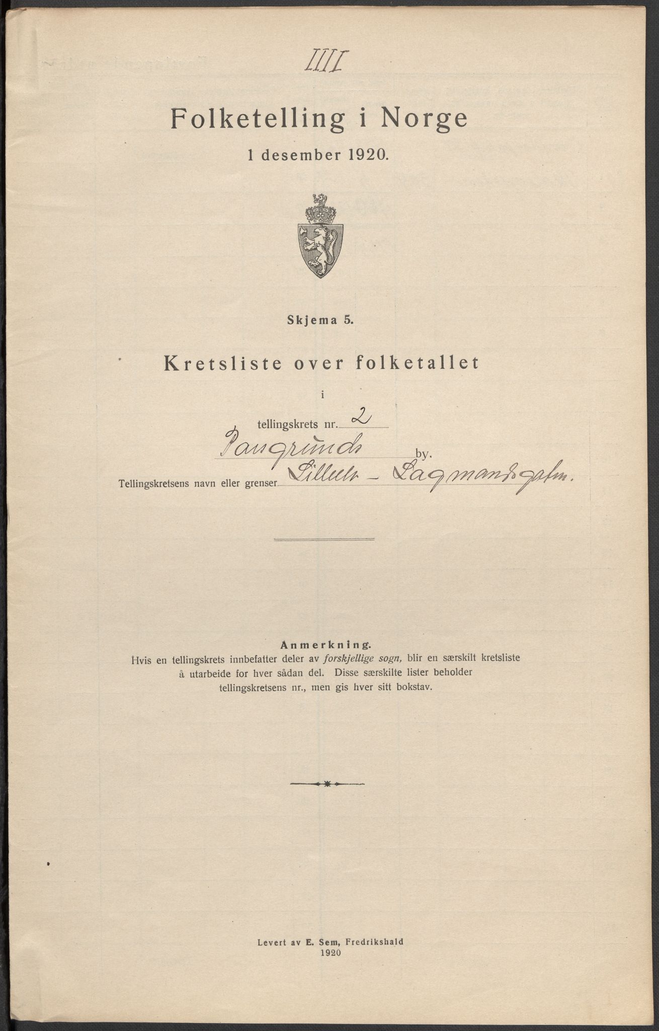 SAKO, Folketelling 1920 for 0805 Porsgrunn kjøpstad, 1920, s. 21