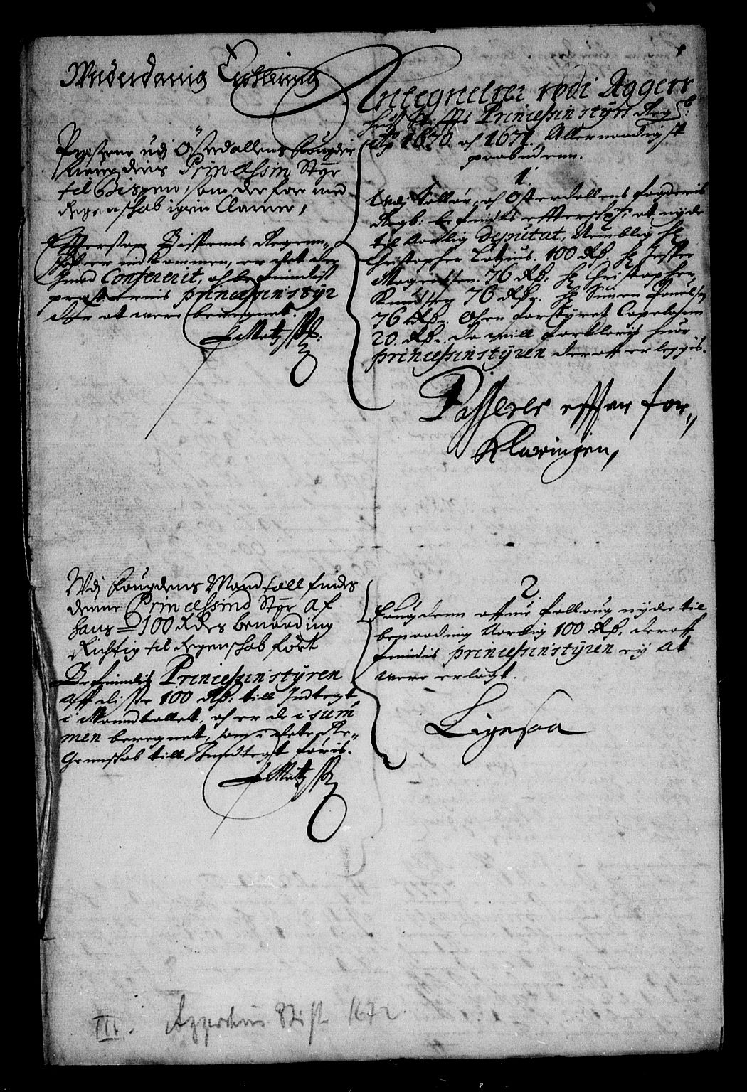 Rentekammeret inntil 1814, Reviderte regnskaper, Stiftamtstueregnskaper, Landkommissariatet på Akershus og Akershus stiftamt, AV/RA-EA-5869/R/Rb/L0082: Akershus stiftamt, 1670-1672