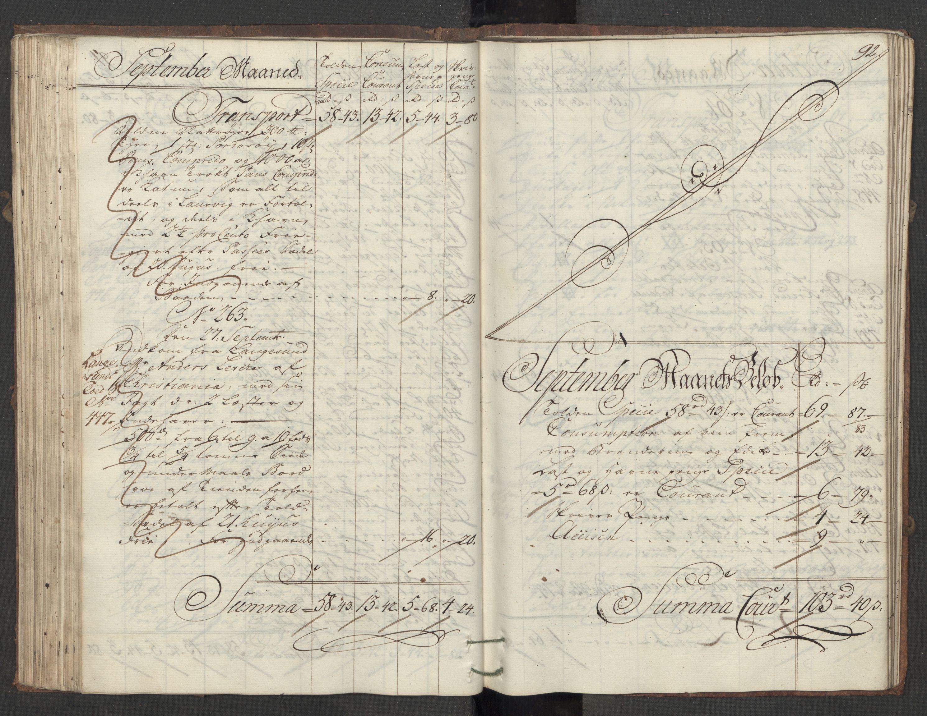 Generaltollkammeret, tollregnskaper, AV/RA-EA-5490/R09/L0021/0001: Tollregnskaper Holmestrand / Inngående hovedtollbok, 1756, s. 91b-92a