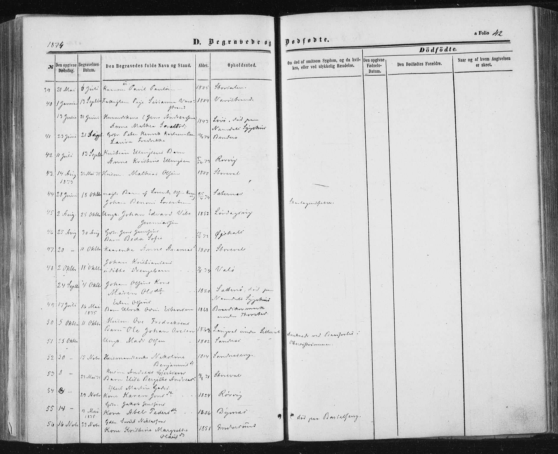Ministerialprotokoller, klokkerbøker og fødselsregistre - Nord-Trøndelag, SAT/A-1458/784/L0670: Ministerialbok nr. 784A05, 1860-1876, s. 42