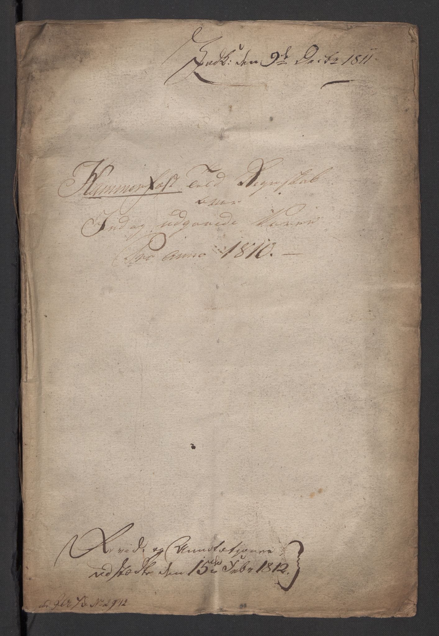 Generaltollkammeret, tollregnskaper, AV/RA-EA-5490/R36/L0004/0014: Tollregnskaper Hammerfest / Tollbok, 1810