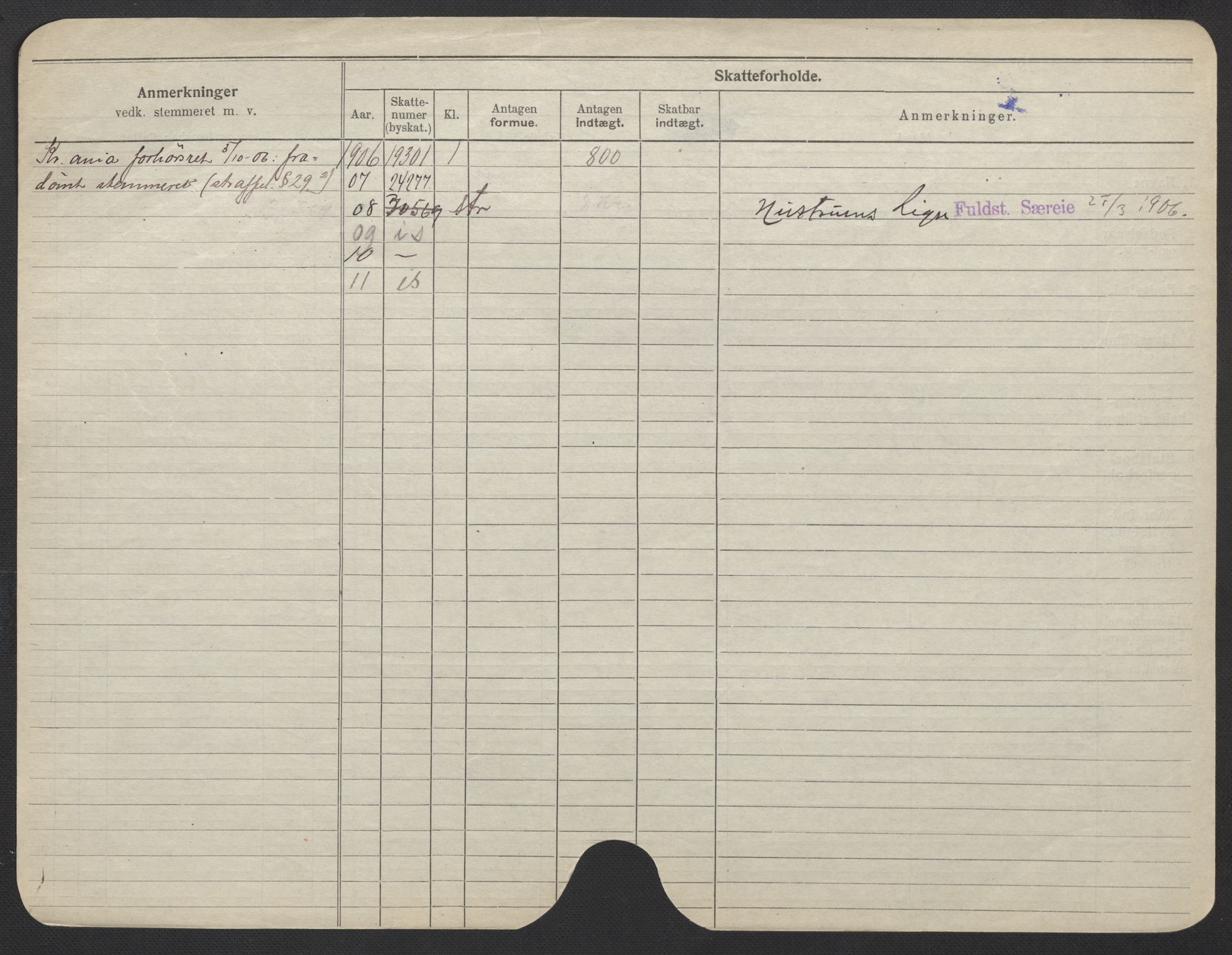 Oslo folkeregister, Registerkort, AV/SAO-A-11715/F/Fa/Fac/L0024: Kvinner, 1906-1914, s. 180b
